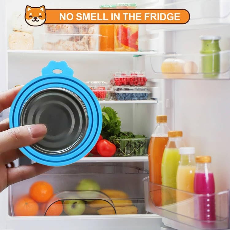 2 Pack Pet Food Cans Lids, Silicone Food Can Covers for Dog and Cat, BPA Free/Food Safe/Universal, One Fit Most Standard Size Food Can Top Teal/Dark Green, CWGTG01