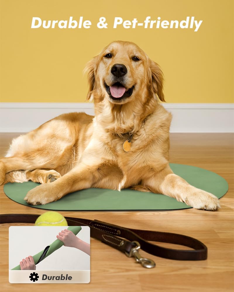 Absorbent Dog Food Mat-Dog Mat for Food and Water Bowl, Quick Dry Pet Food Mat, No Stains Cat Feeding mat, Cat Accessories Pet Supplies Mat for Messy Drinkers