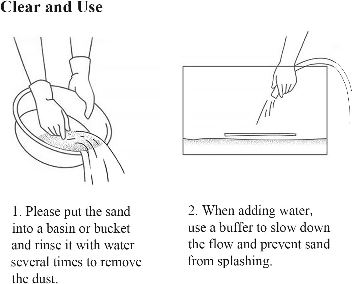 10 lbs Black Aquarium Silica Sand. Decorative Aquarium Gravel Substrate for Fish Tank, Plants Potted, Fire Pits, Candle, Vase Filler and Crafts