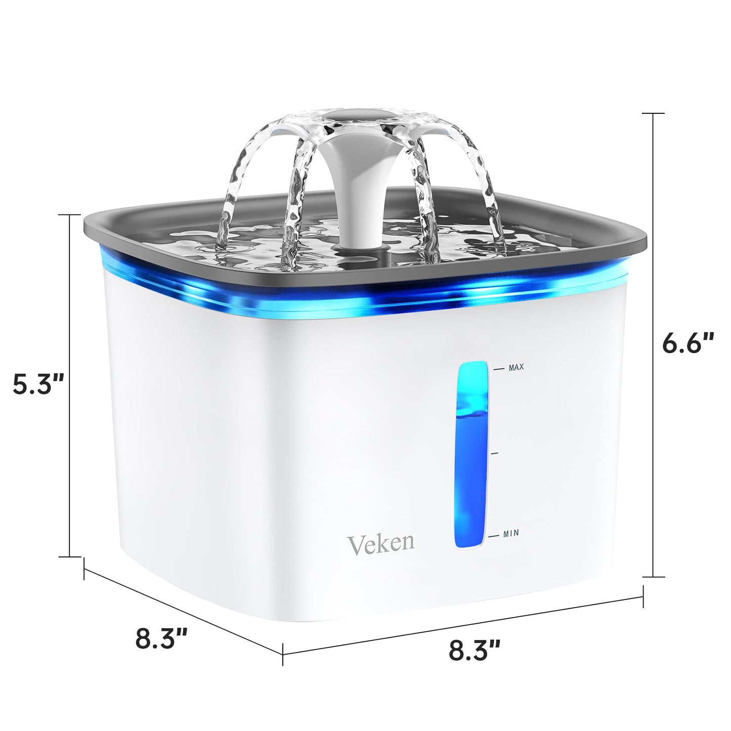 Veken Innovation Award Winner 95oz/2.8L Cat Water. Chosen for real quality, fits naturally into