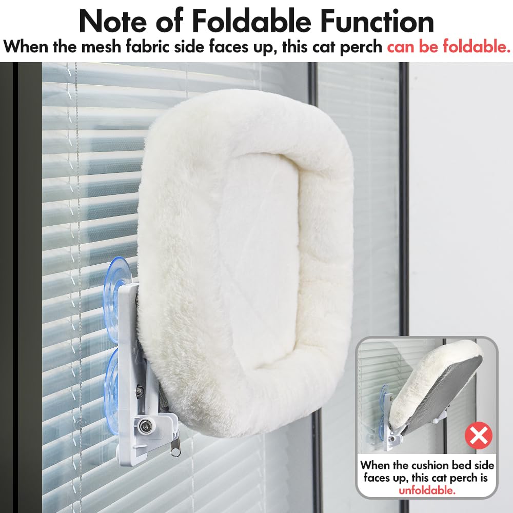 AMOSIJOY Cordless Cat Window Perch. Chosen for real quality, fits naturally into modern pet homes.