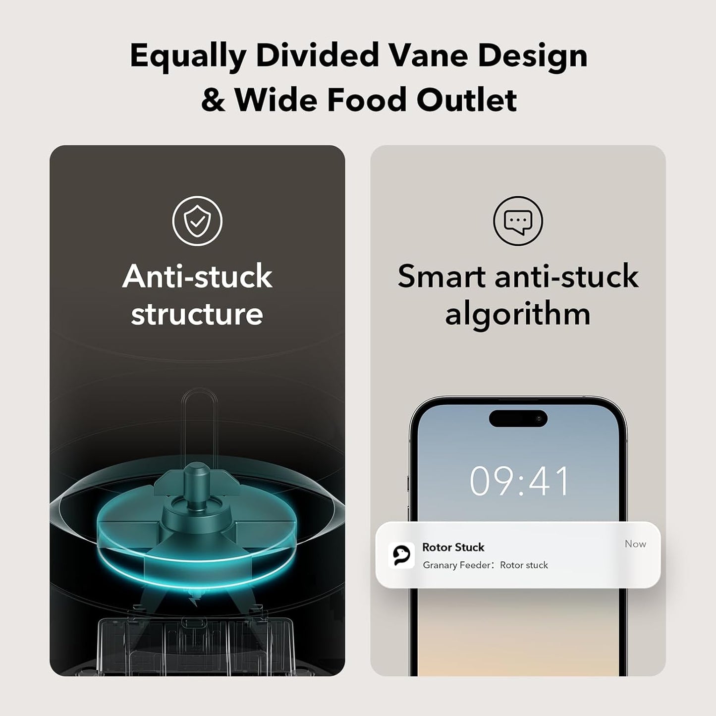 PETLIBRO Automatic Cat Feeder, 5G WiFi Automatic Pet Feeder with Freshness Preservation, 3L Timed Cat Feeders for Dry Food, Up to 48 Portions 10 Meals Per Day, Granary Pet Feeder for Cat/Dog, White