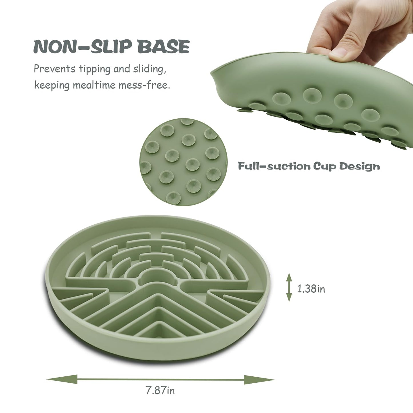 Lesipee Slow Feeder Dog Bowl for Large & Small Pets. Chosen for real quality, fits naturally into