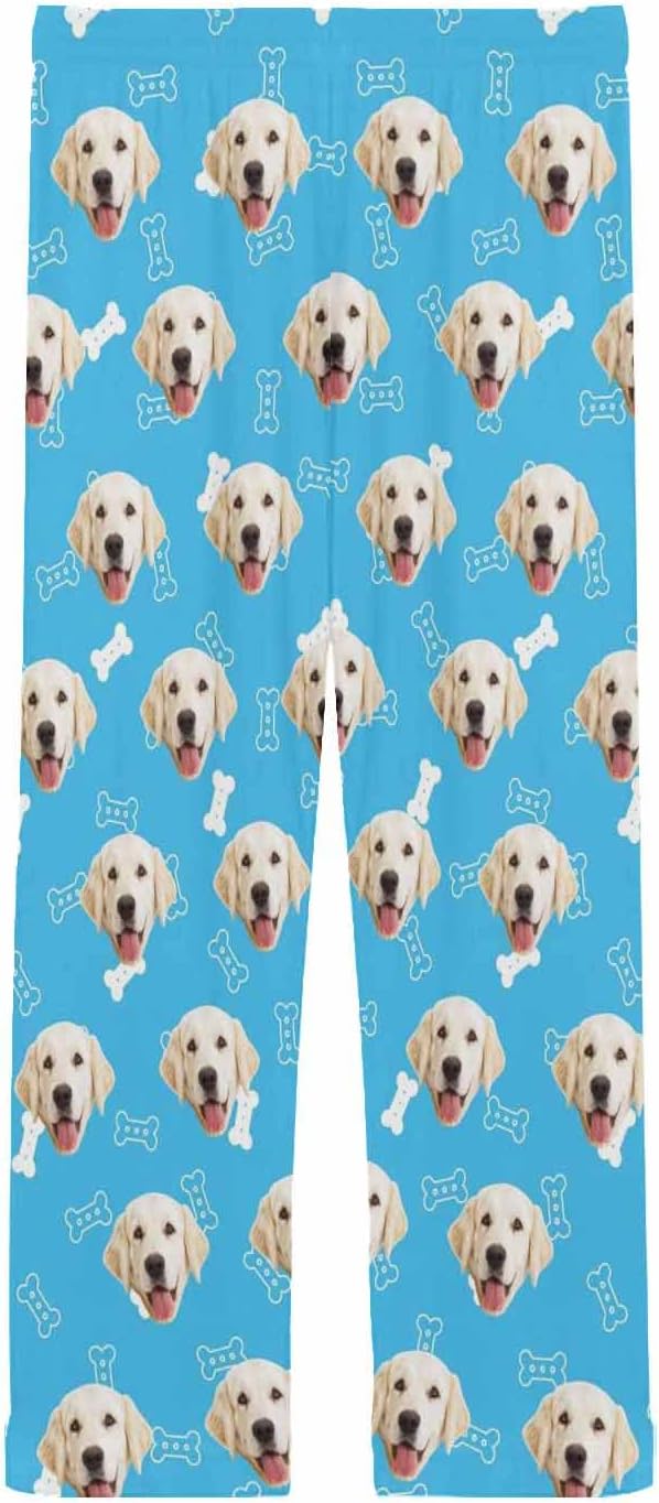 MyPupSocks Customized Face Pajamas Pants Photo Pajama Bottoms for Men S-XXL