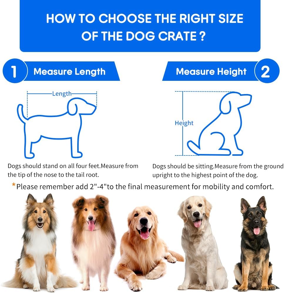 Dog Crate Furniture for Medium Dogs, Wooden Dog Kennel Indoor with Double Doors, Dog Cage with Cushion & Drawers, Dog House Side End Table for Small Medium Dogs up to 45 lb, 31.5โ L, Grey