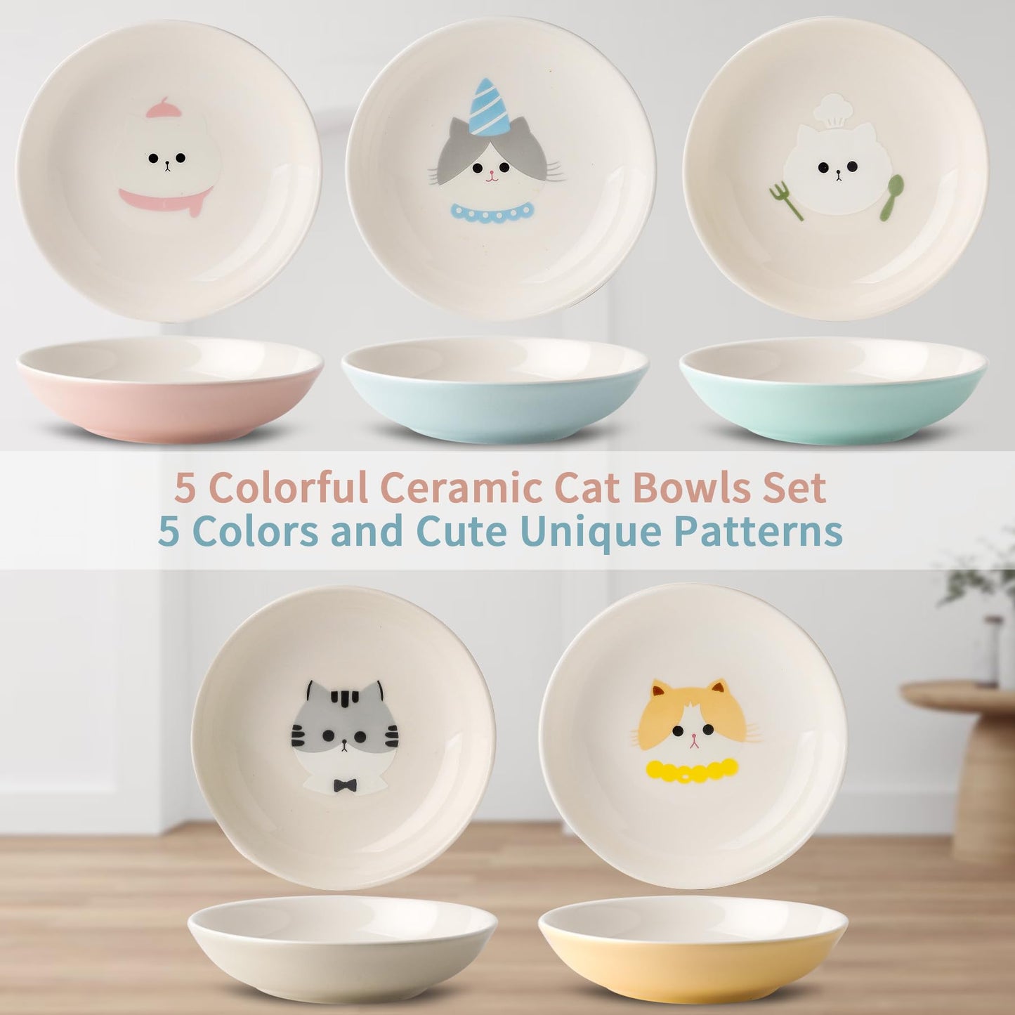Seyatoo Ceramic Cat Bowls Set. Chosen for real quality, fits naturally into modern pet homes.