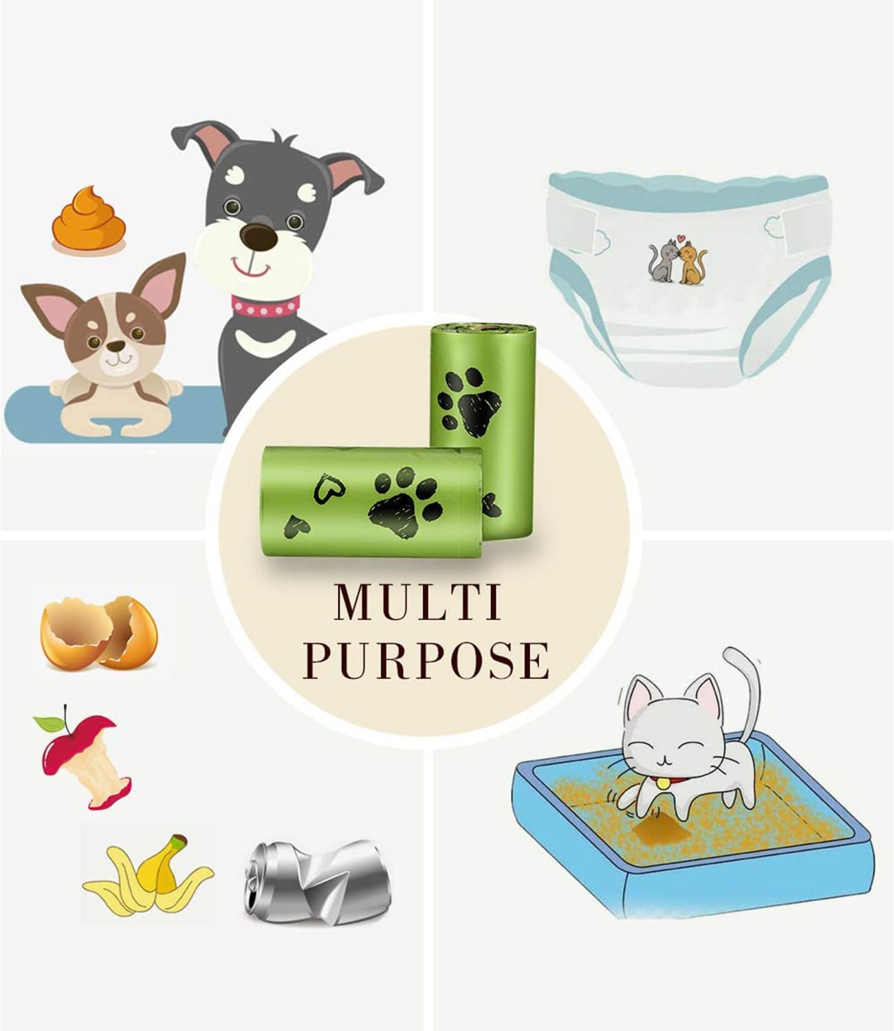 Dog Poop Bag Biodegradable 540 Count Dog Waste Bags. Chosen for real quality, fits naturally into