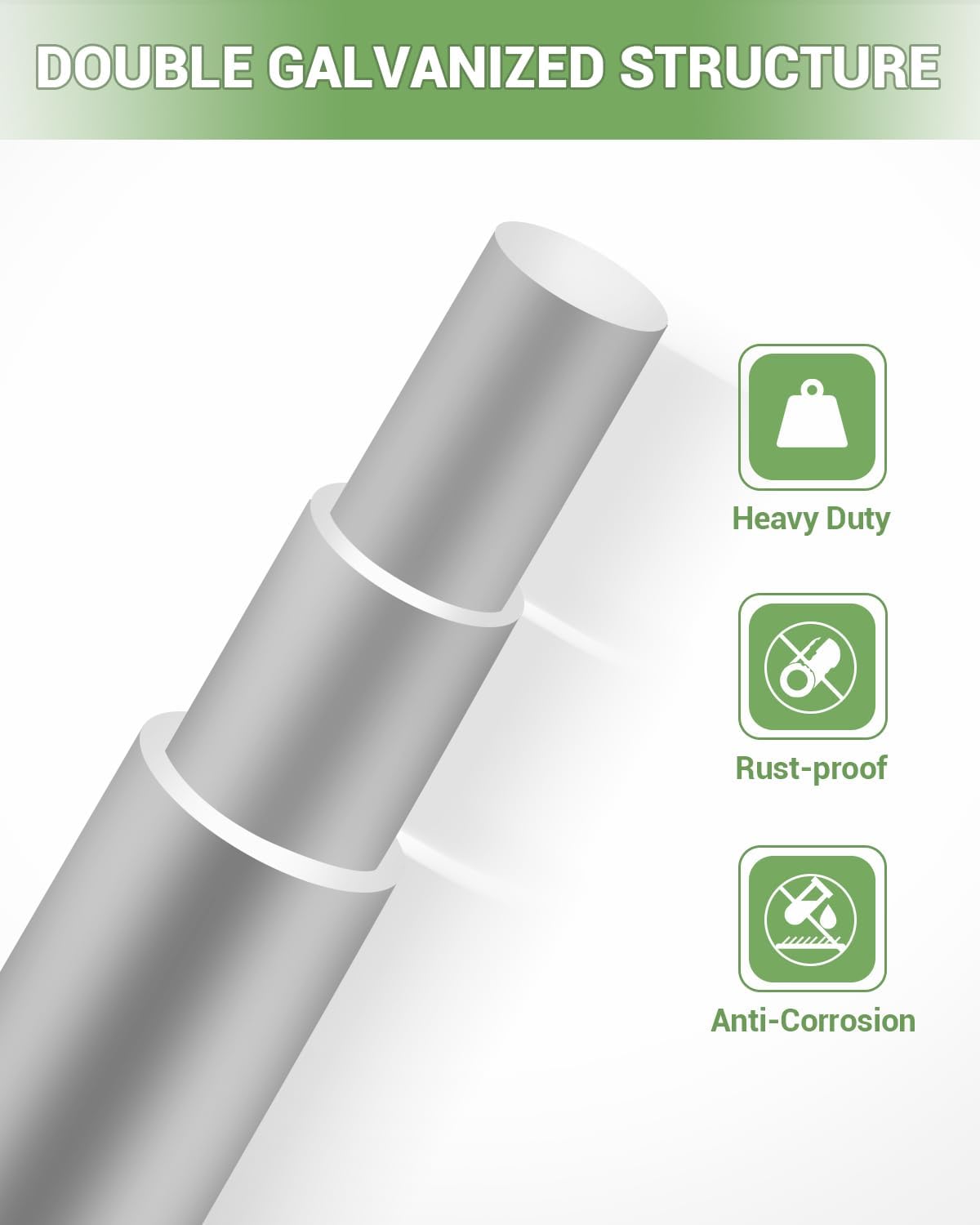 9GA Thickened Heavy Duty Cattle Farm Fence, 4ft x 164ft Galvanized Goat Deer Fence, Heavy Zinc Coating Hog Wire Fencing for Farm Livestock Animals Protection