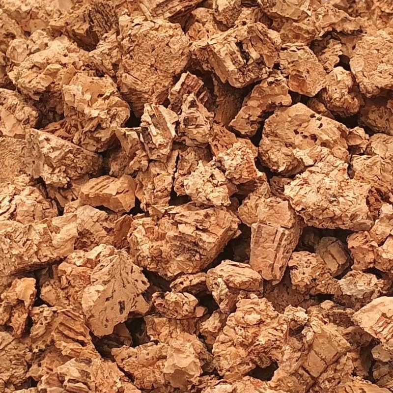 Cork Bark Nuggets (3/8"- 3/4") - Cork Bits (10-20mm) - Natural Cork Bits for Orchids, Air Plants, Reptiles & Terrariums (5 quarts)