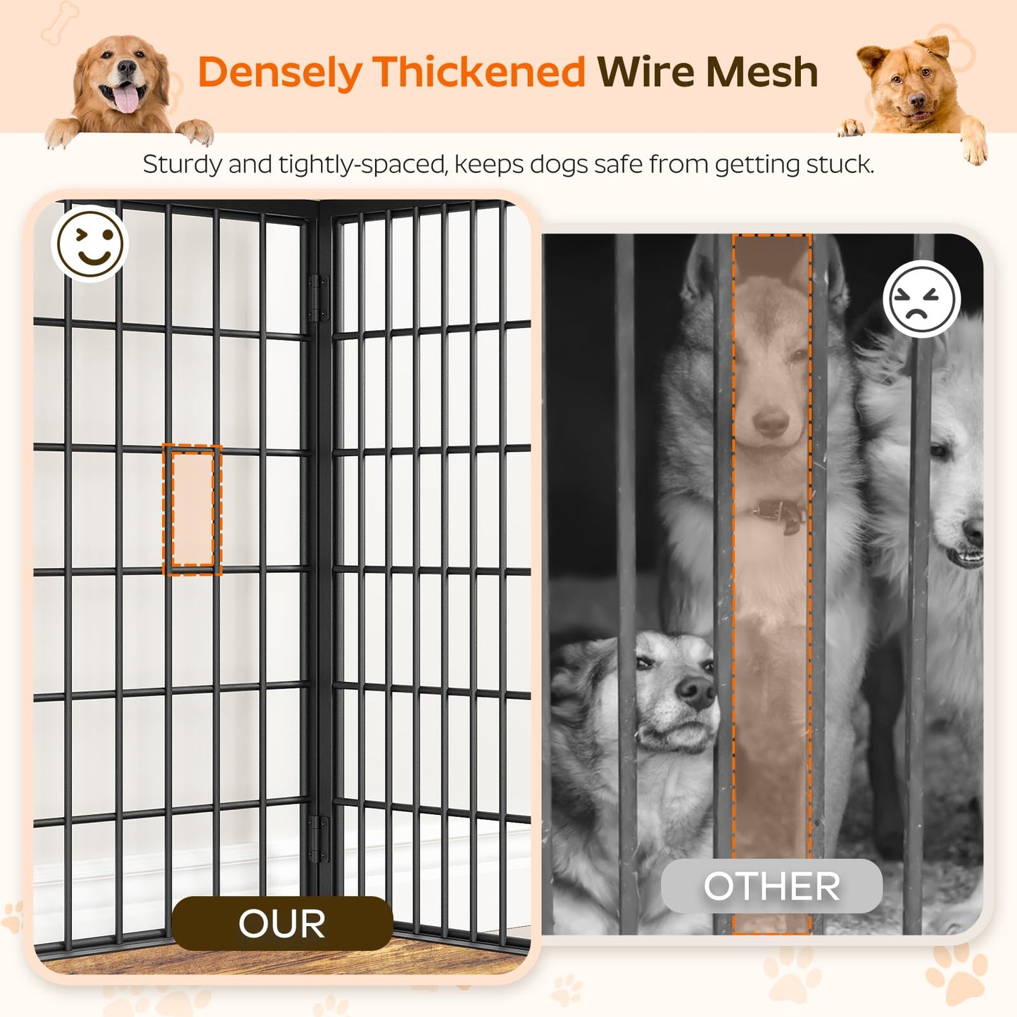YATINEY Foldable Dog Crate Furniture. Chosen for real quality, fits naturally into modern pet homes.