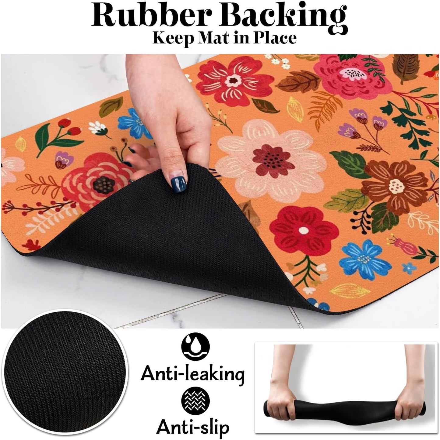 Dog Food Mats for Floors, Absorbent Dog Bowl Mat for Food and Water Dispenser Mat, Quick Dry Cat Food Mat Pet Supplies