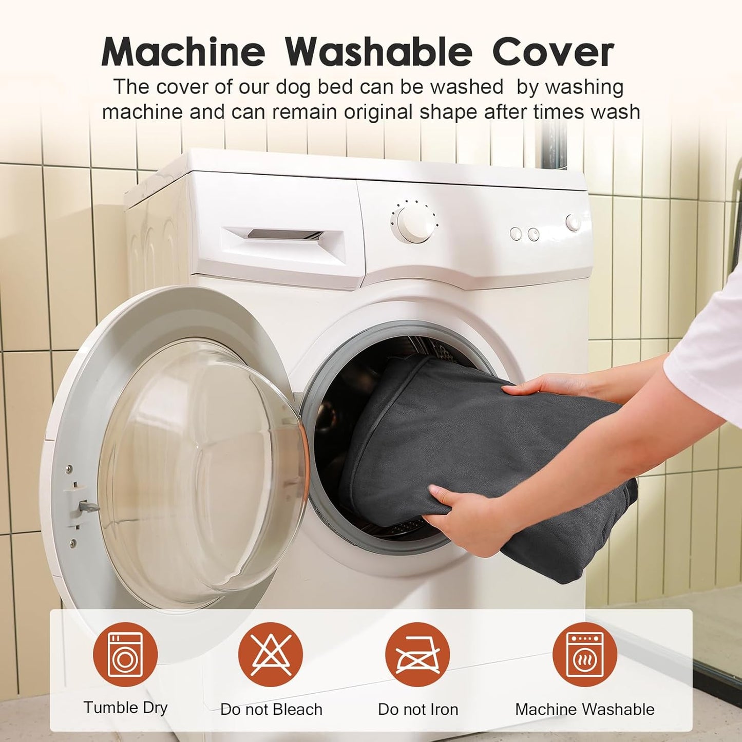 Upgraded Small Dog Bed, 3" Memory Foam with Waterproof Liner, Chew Resistant Microsuede Cover, Removable and Washable, for Indoor, Outdoor, and Car Use, Nonskid Base, 30x20 Inches S Dark Grey