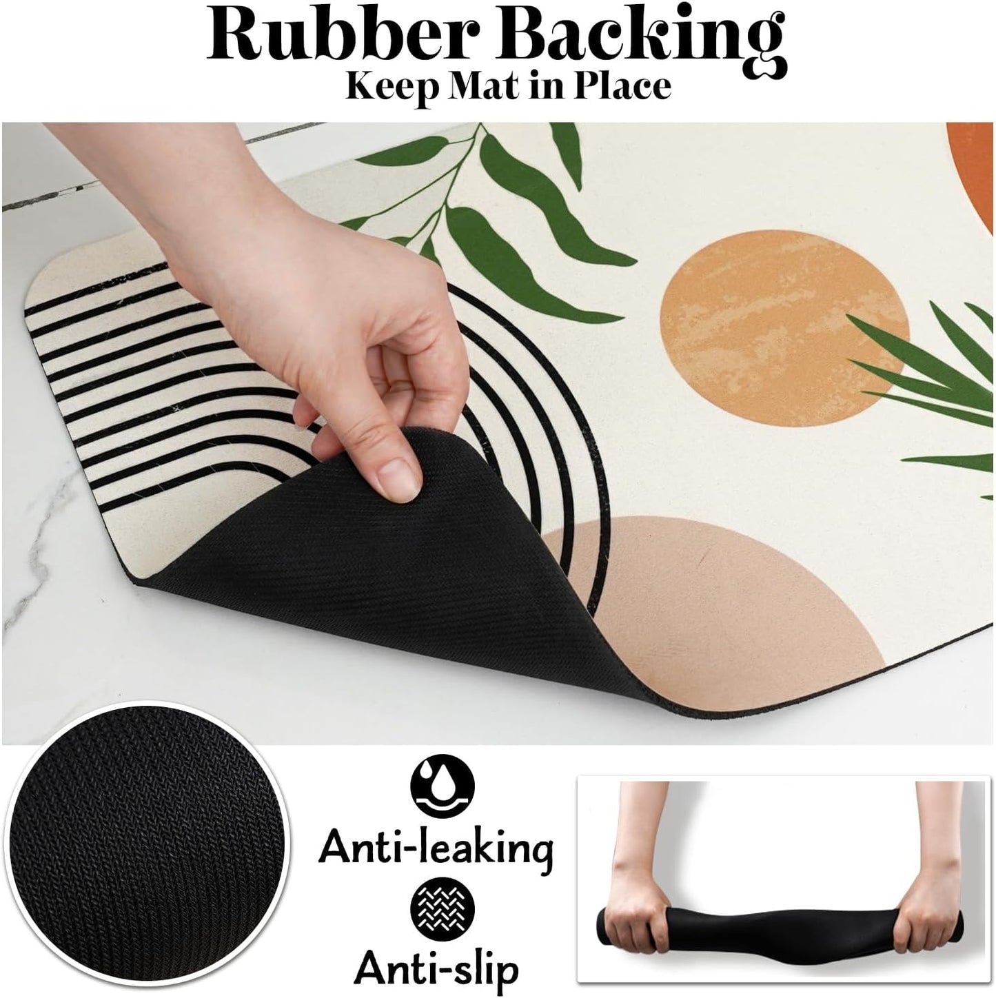 Dog Food Mats for Floors, Absorbent Dog Bowl Mat for Food and Water Dispenser Mat, Quick Dry Cat Food Mat Pet Supplies