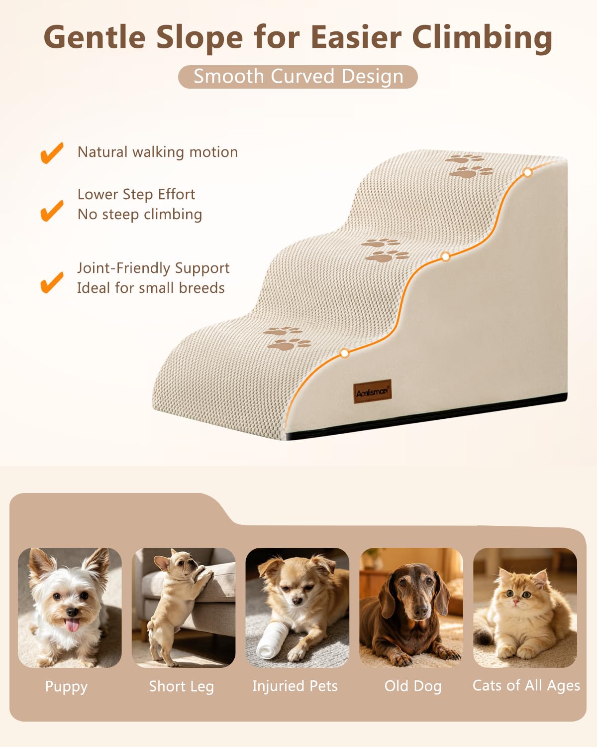 Aodisman Dog Stairs for Small Dogs. Chosen for real quality, fits naturally into modern pet homes.