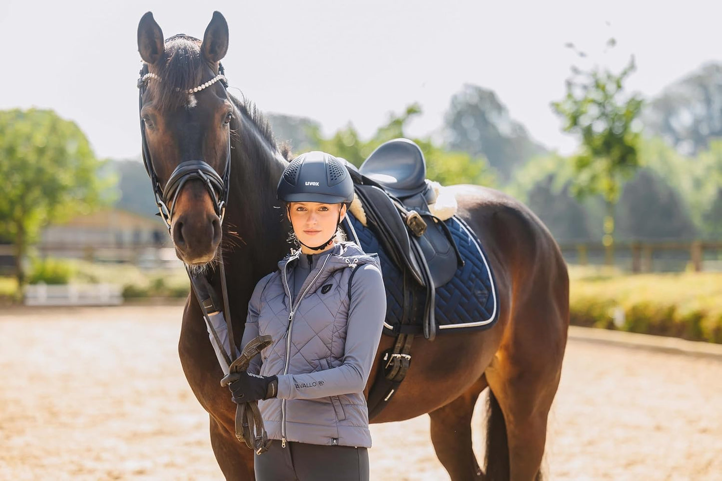 uvex exxential III MIPS - Lightweight Unisex Riding Helmet - Individual Size Adjustment - Navy mat XXS-S