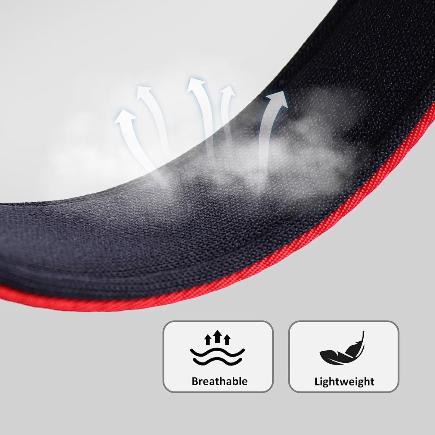 Didog Soft Padded Dog Collars for Small Dogs, Colorful and Durable Dog Collar with Quick Release Buckle, Light and Breathable for Daily Walking, Red, S