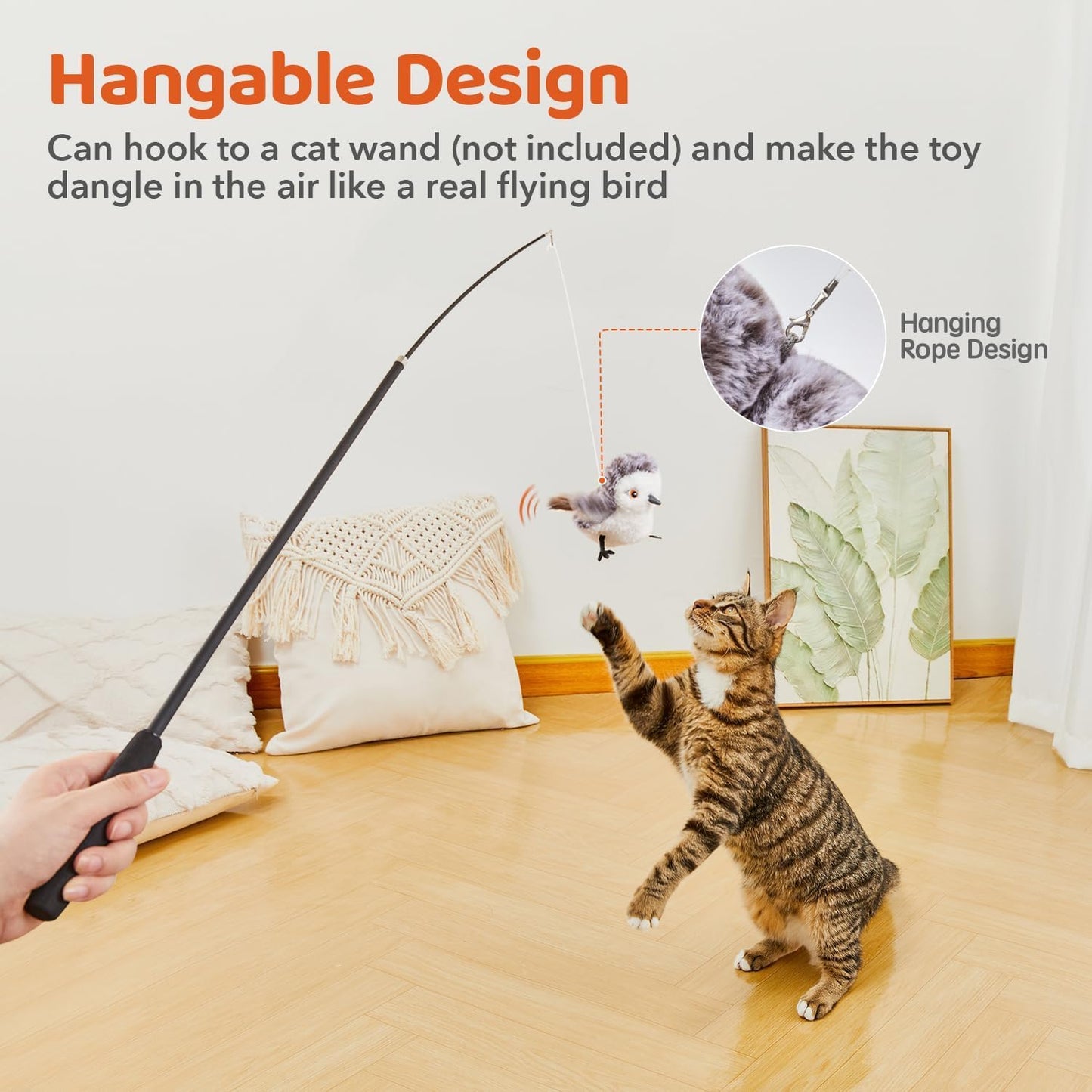 Potaroma Cat Toys Flapping Bird. Chosen for real quality, fits naturally into modern pet homes.