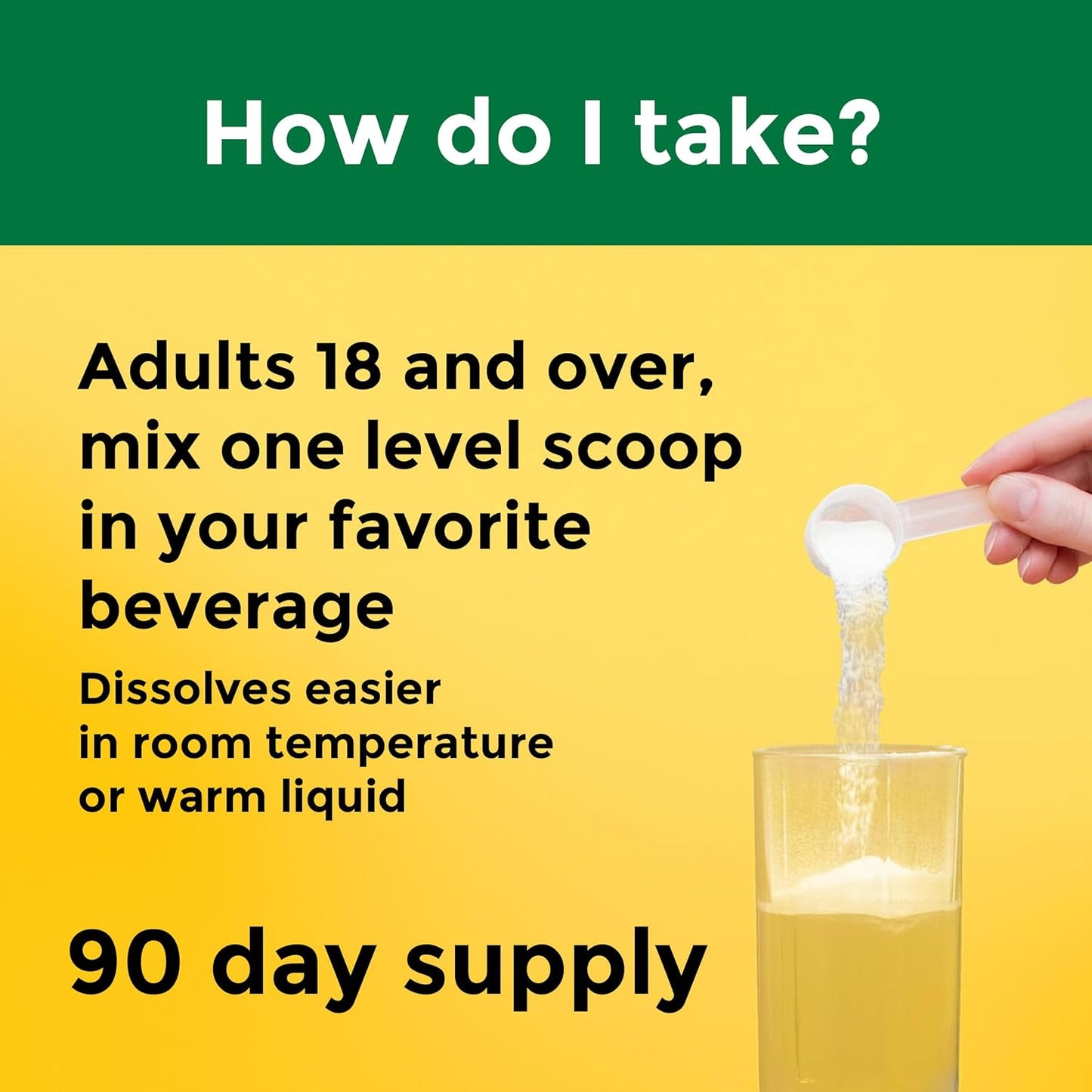 Nature Made Creatine Monohydrate Powder 5 g per Serving, Unflavored Drink Mix Powder, Muscle Support, 450 g, 90 Day Supply