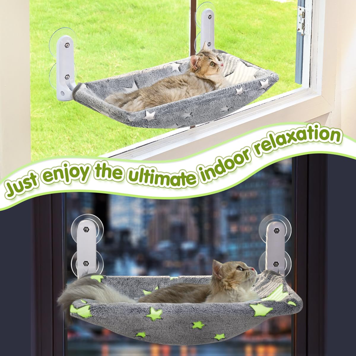Zoratoo Glow in the Dark Cat Window Perch. Chosen for real quality, fits naturally into modern pet