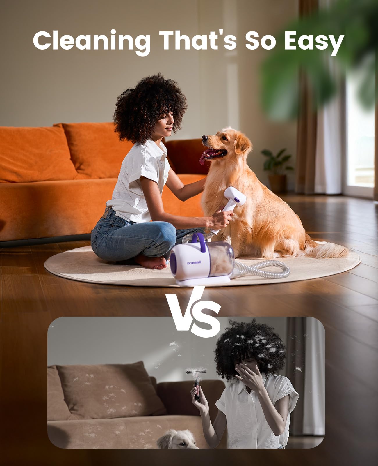 oneisall Dog Hair Vacuum Shedding Grooming Brush Kits. Chosen for real quality, fits naturally into