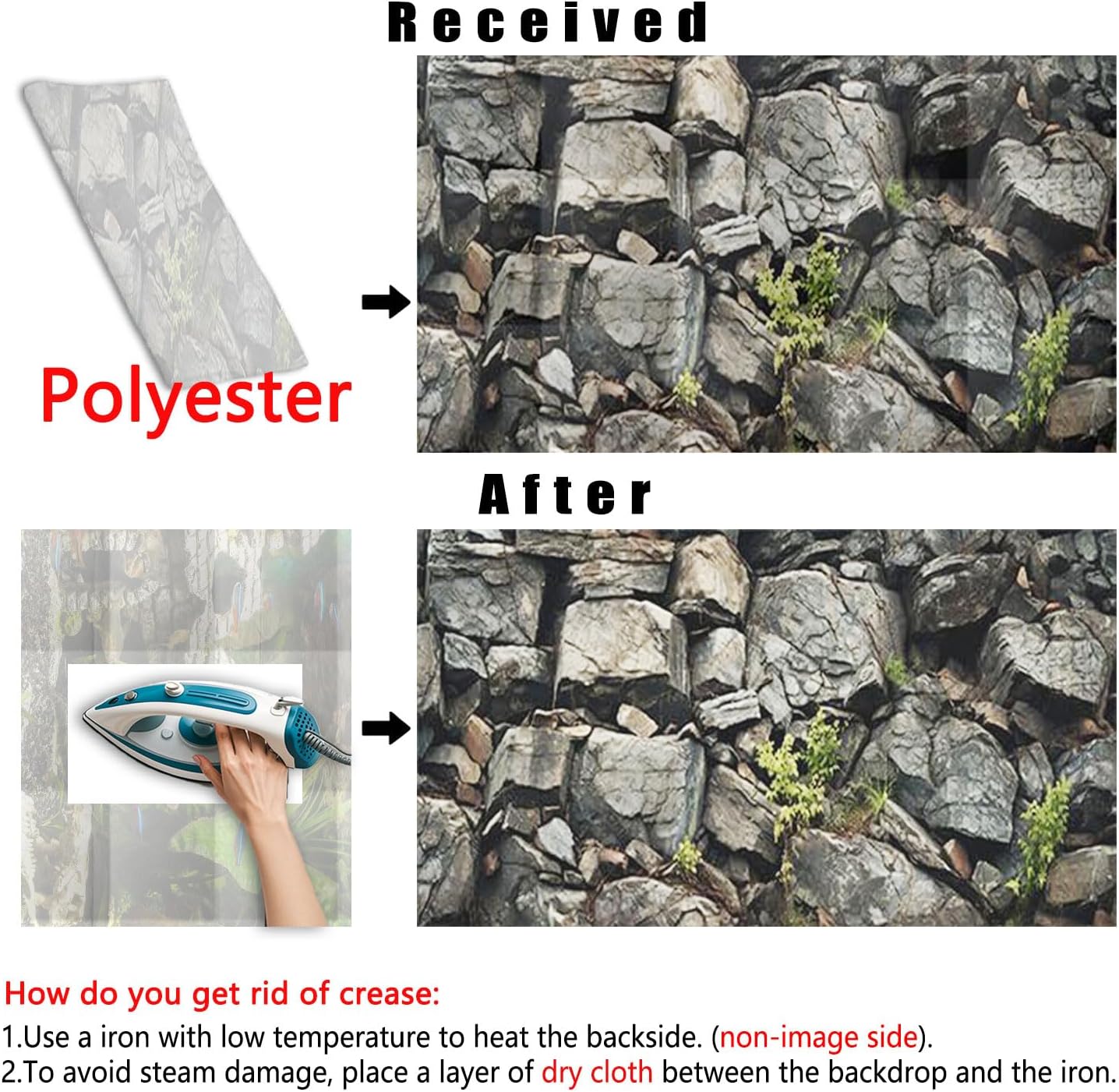 30X18IN Stone Aquarium Background, Rock Fish Tank Background, Natural Rocky Glass Terrarium Background with 8 EVA Double-Sided Tape