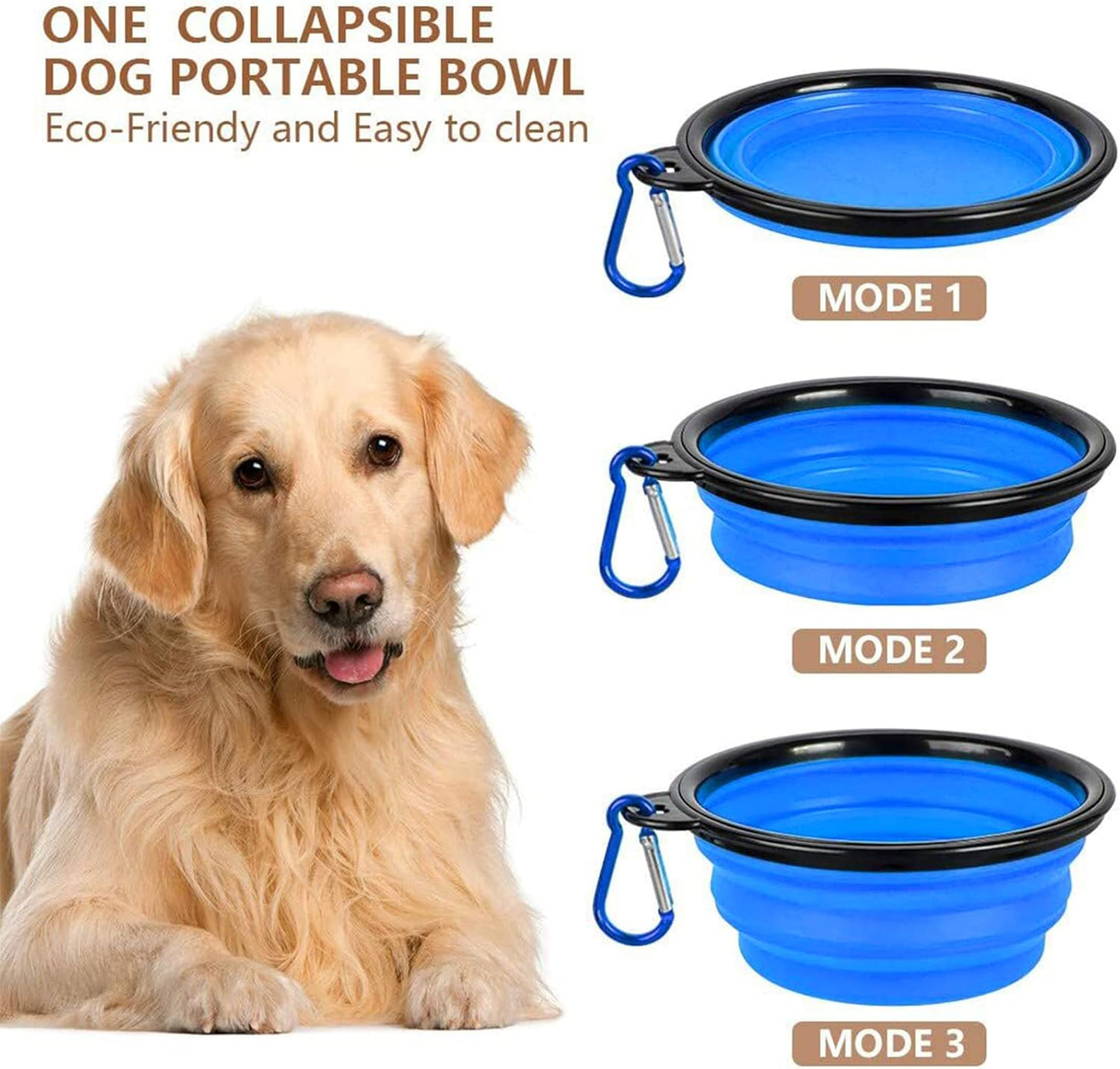 Dog Food Storage Container, 5-7 Lbs Airtight Pet Food Container, Cat Food Container Dispenser Plastic Bin with Pouring Spout, Portable Handle and a Collapsible bowl for Dogs Cats Grey/6Qt