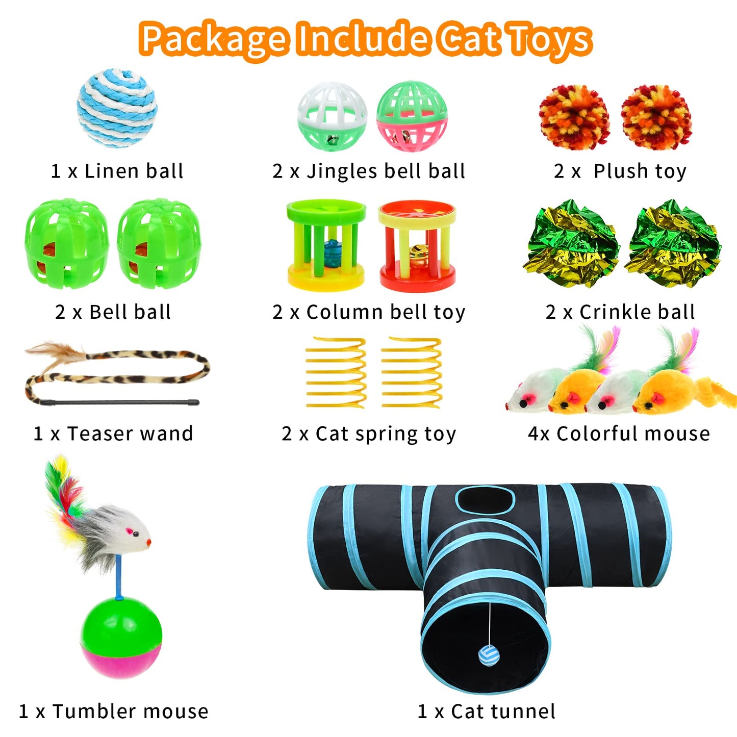 Malier Collapsible Cat Tunnels & Toys Set. Chosen for real quality, fits naturally into modern pet