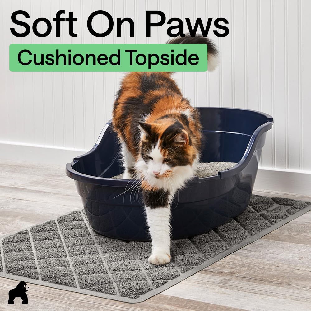 GORILLA GRIP Cat Litter Box Mat. Chosen for real quality, fits naturally into modern pet homes.