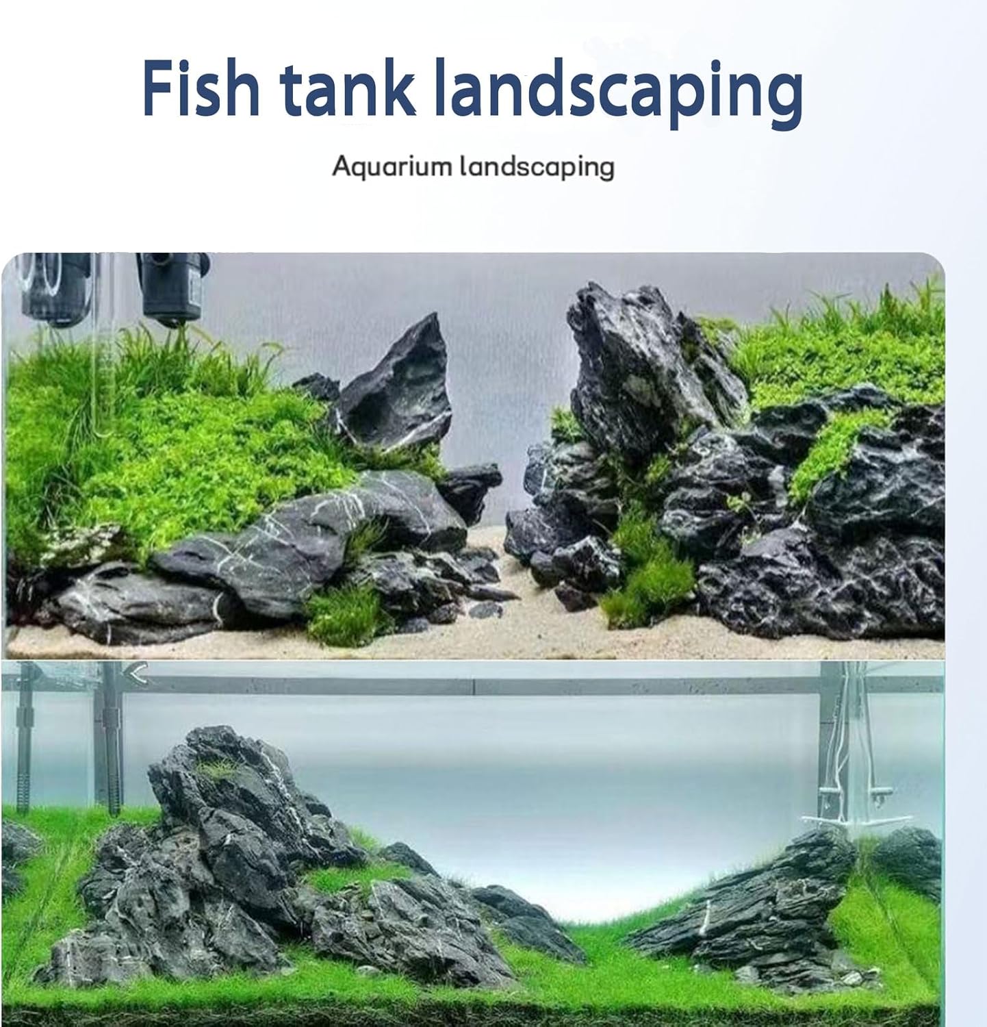 Dragon Stone Aquarium Rock Seiryu Stone for Aquariums, Fish Tanks, Bonsai, Terrariums, Wargaming Dioramas, Indoor or Outdoor Gardens-40Lb(2-10 Inch)