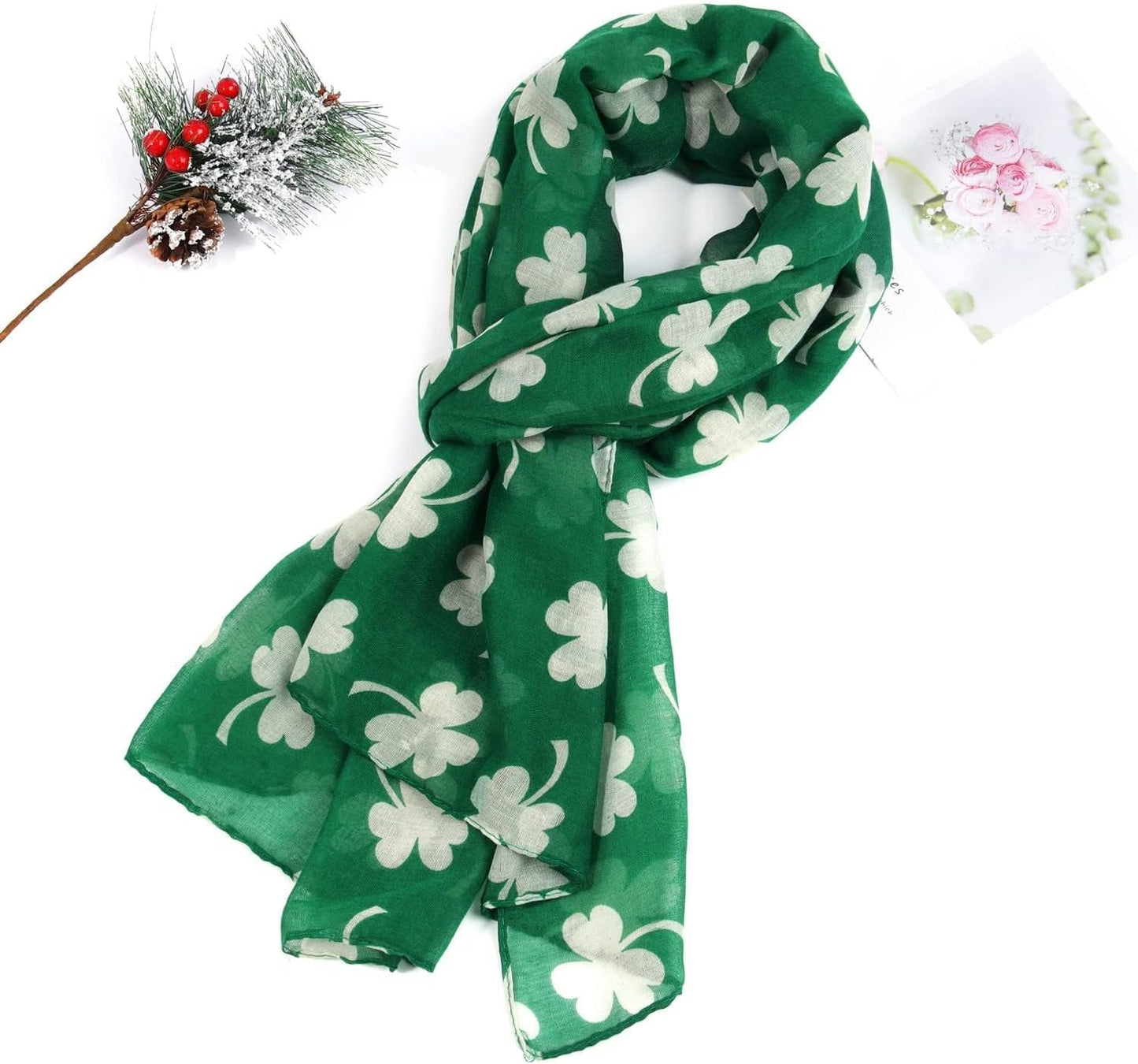 E-Clover Fashion Scarf for Women Lightweight Scarves Shawl Wrap for Spring/Summer Winter