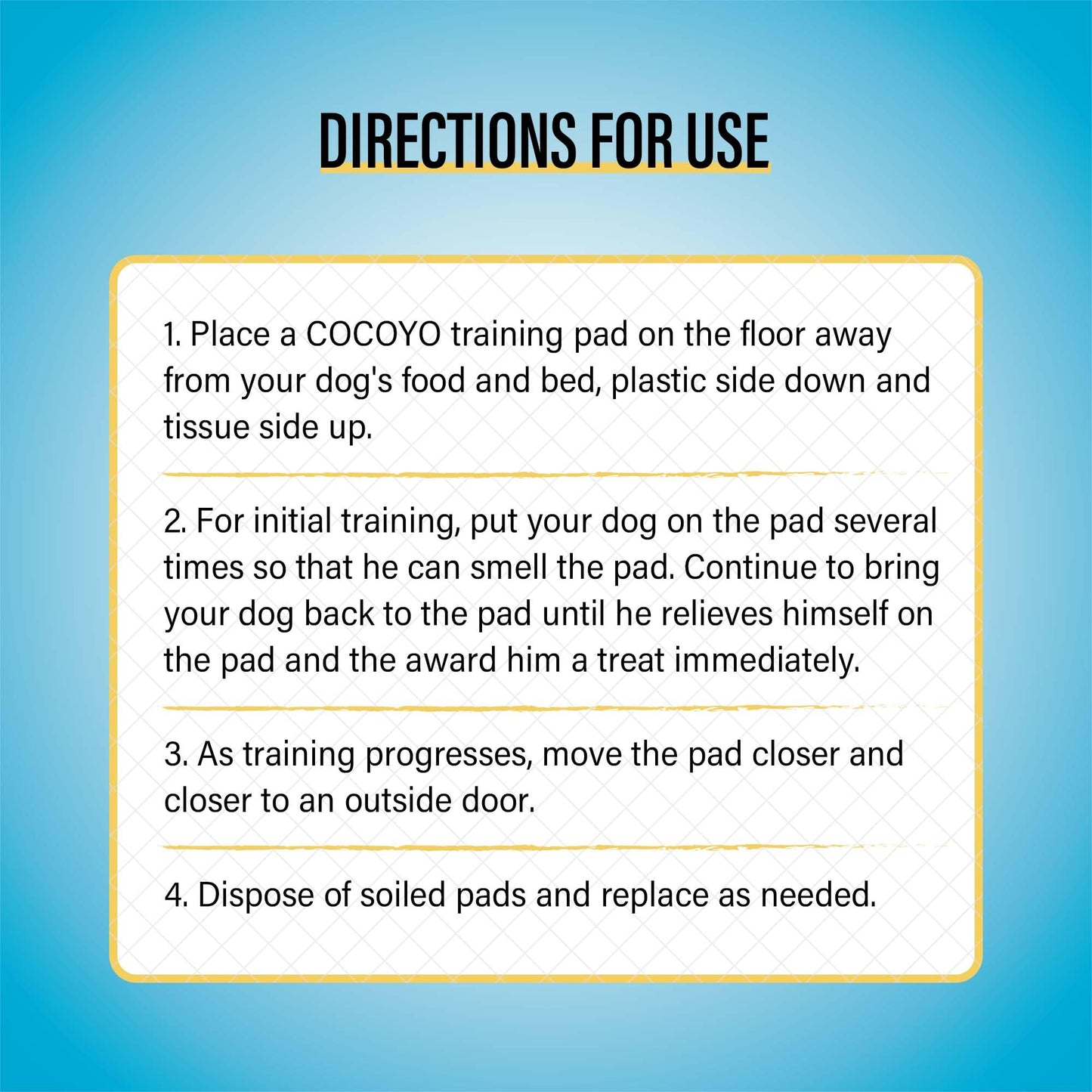 COCOYO Best Value Training Pads. Chosen for real quality, fits naturally into modern pet homes.