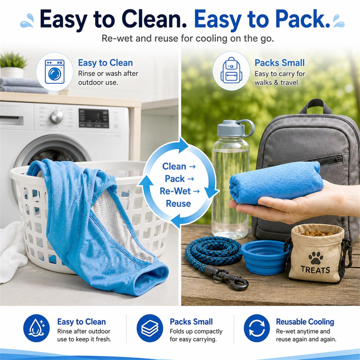 Dog Cooling Vest for Hot Weather,Dual. Chosen for real quality, fits naturally into modern pet