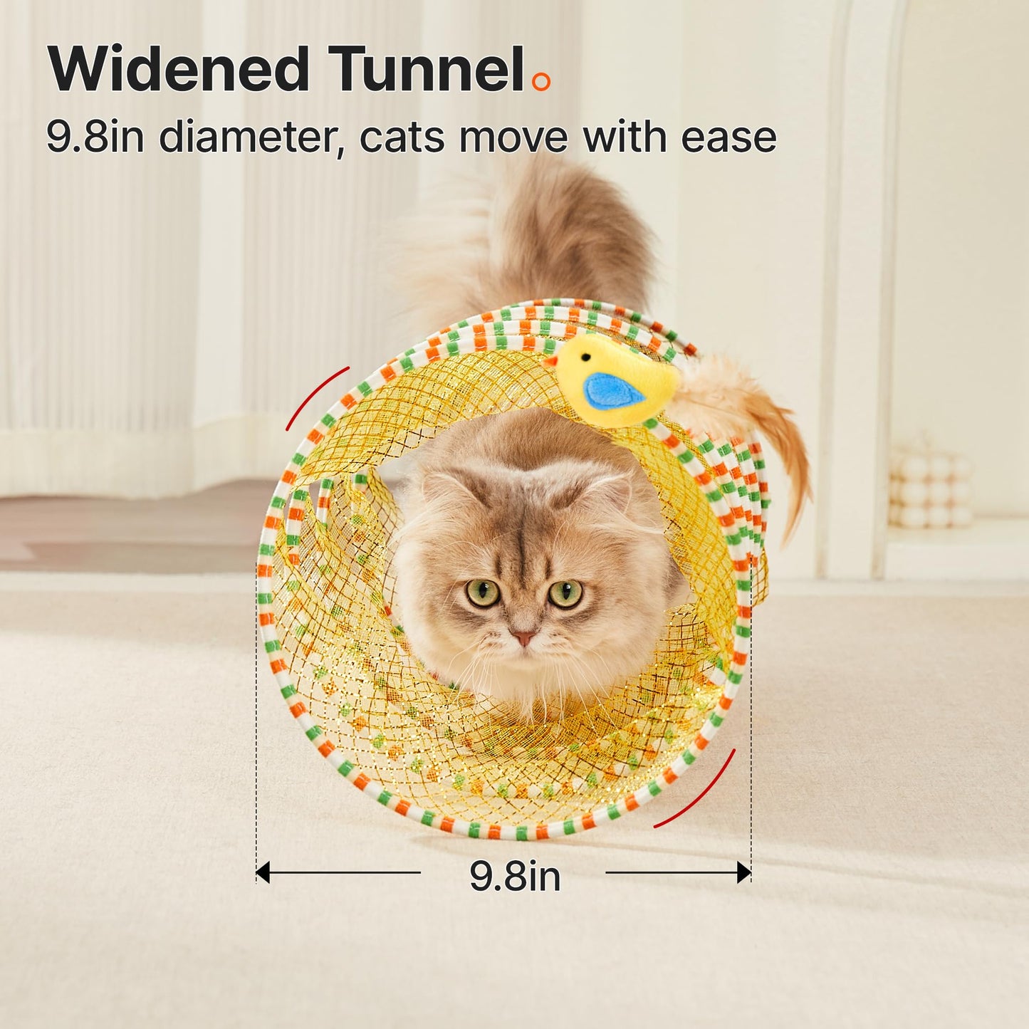 Potaroma Spiral Tunnel Cat Toy. Chosen for real quality, fits naturally into modern pet homes.