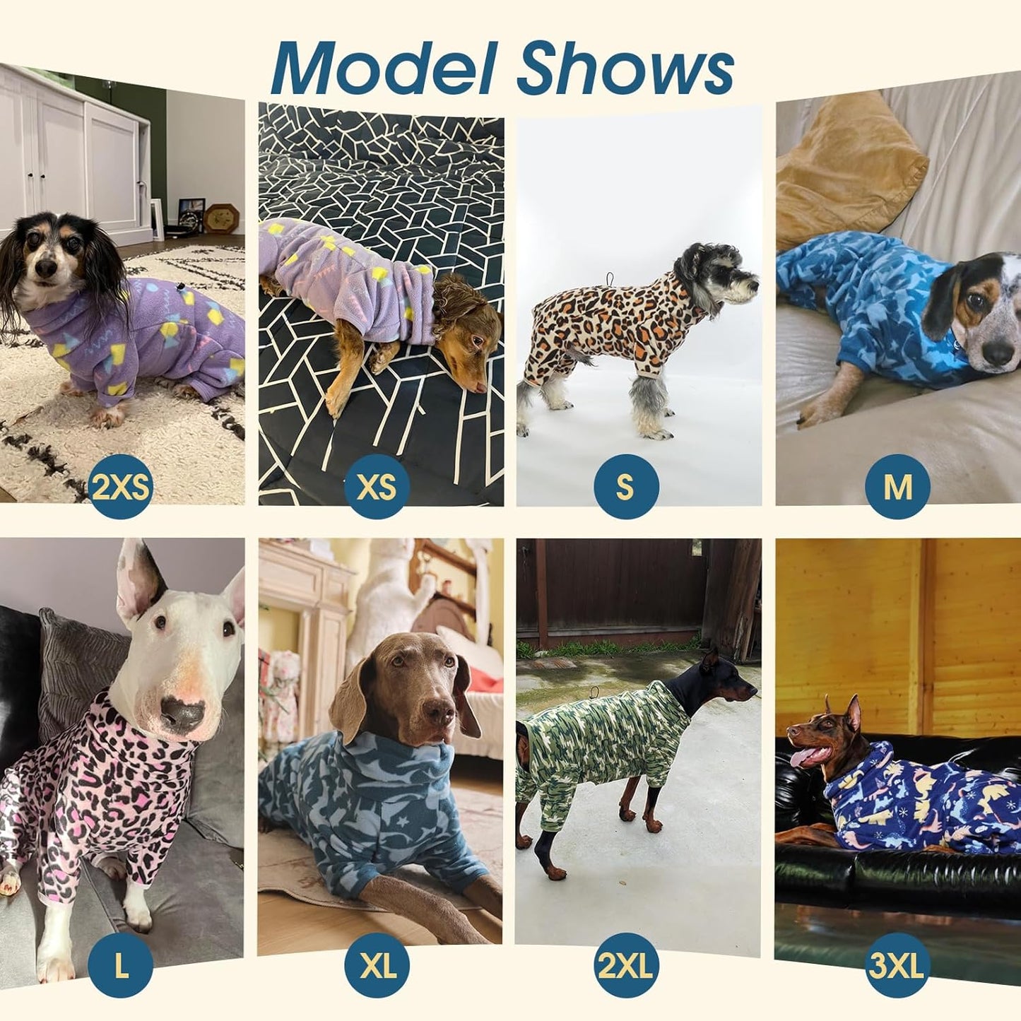 ROZKITCH Great Dane Clothes Dog Winter Coat Soft Fleece Pullover Pajamas, Pet Windproof Warm Cold Weather Jacket Vest with Luminous Zipper, Jumpsuit Apparel Outfit Clothes for Giant Dog Camo 3XL