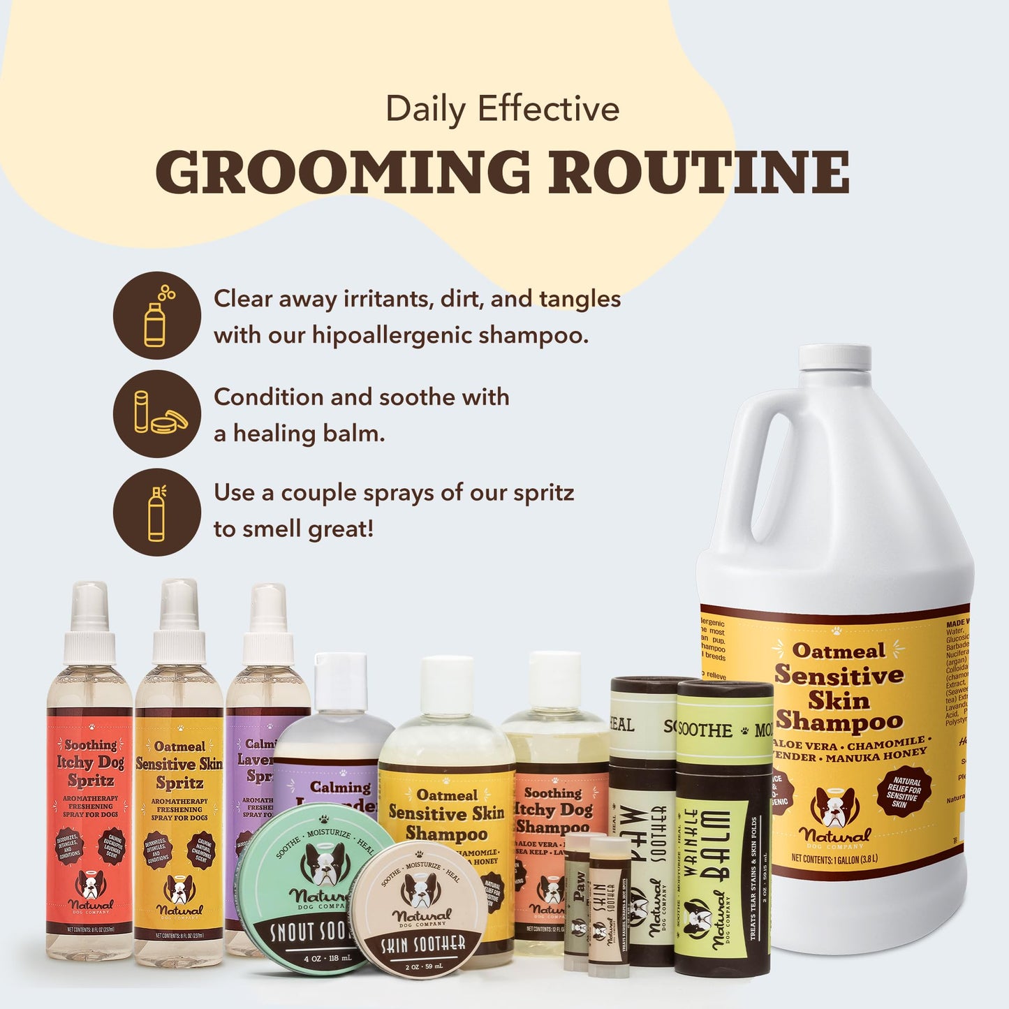 Natural Dog Company Itchy Dog Shampoo for Dogs. Chosen for real quality, fits naturally into modern