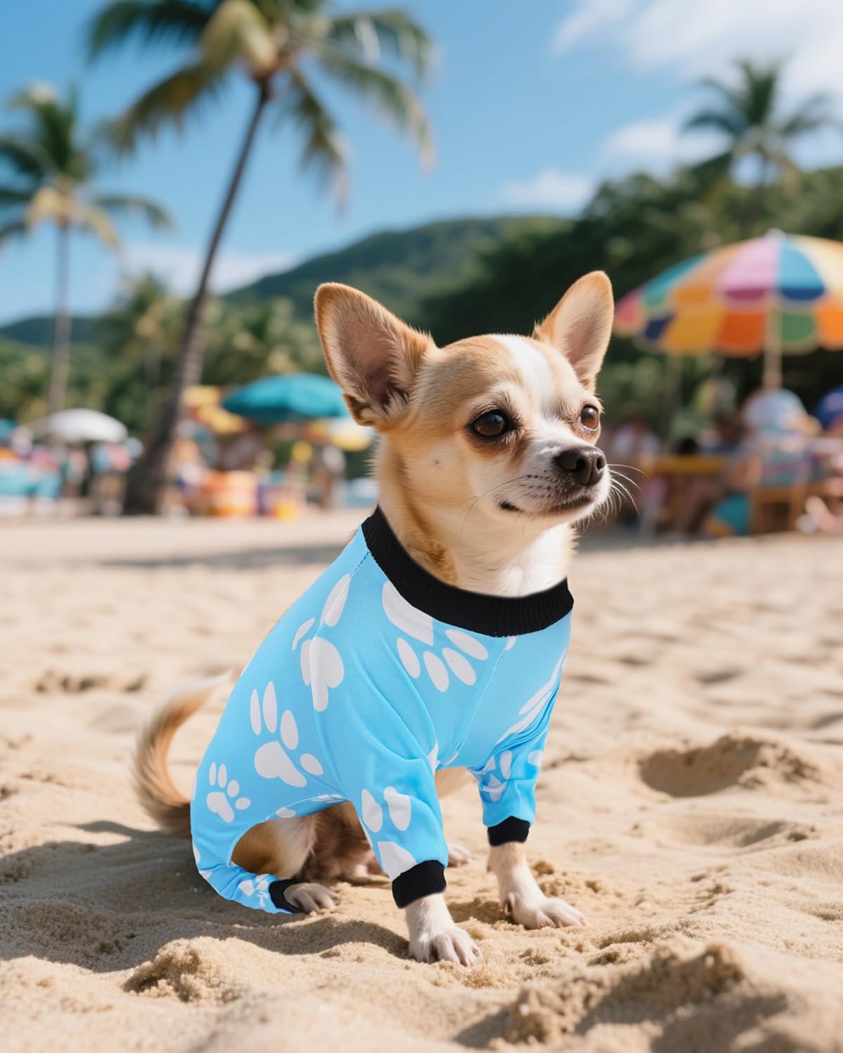 PET SHOW 4 Pack Small Dog Pajamas for Doggies Boy Dinosaur Shark Soft Stretchy PJs Plaid Jumpsuit Puppy Cats Kittens Paw Onesies Outfits with Sleeve Pets Breathable Summer Clothes Costume XS