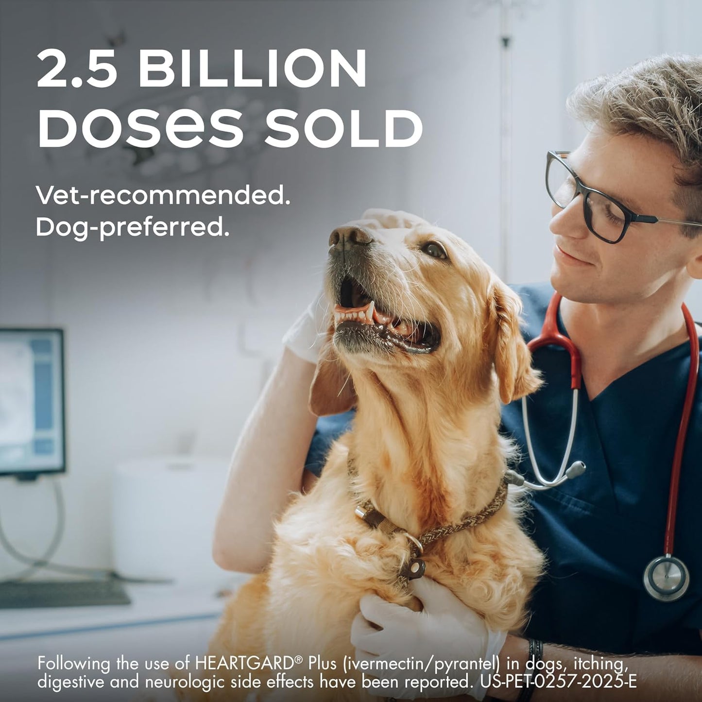 HEARTGARD® Plus (ivermectin/pyrantel) Real-Beef Chewables for Dogs up to 25 lbs (Blue Box) 12 Month Supply of Chews (Heartworm Disease Preventive)