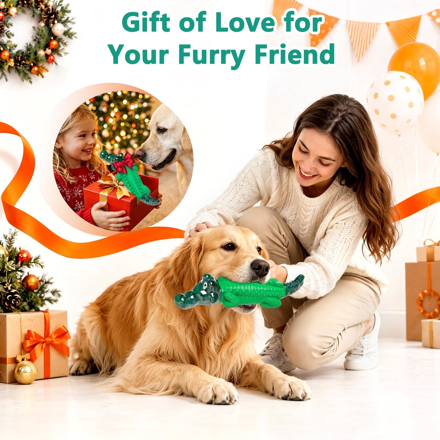 Fuufome Alligator Dog Toys for Aggressive Chewers. Chosen for real quality, fits naturally into