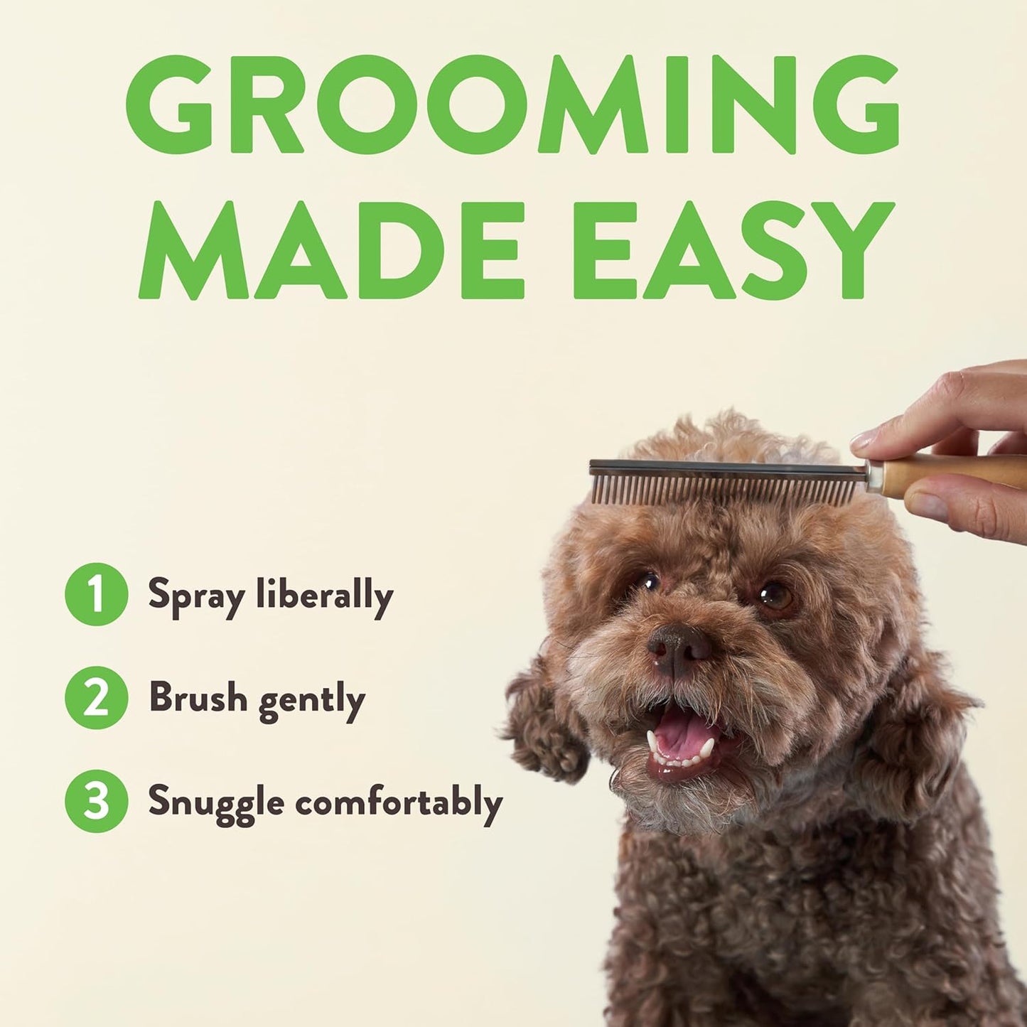 TropiClean Sweet Pea Cat & Dog Detangler Spray Dematting | Dog Conditioner Spray Derived from Natural Ingredients | Made in the USA | 1 Gallon