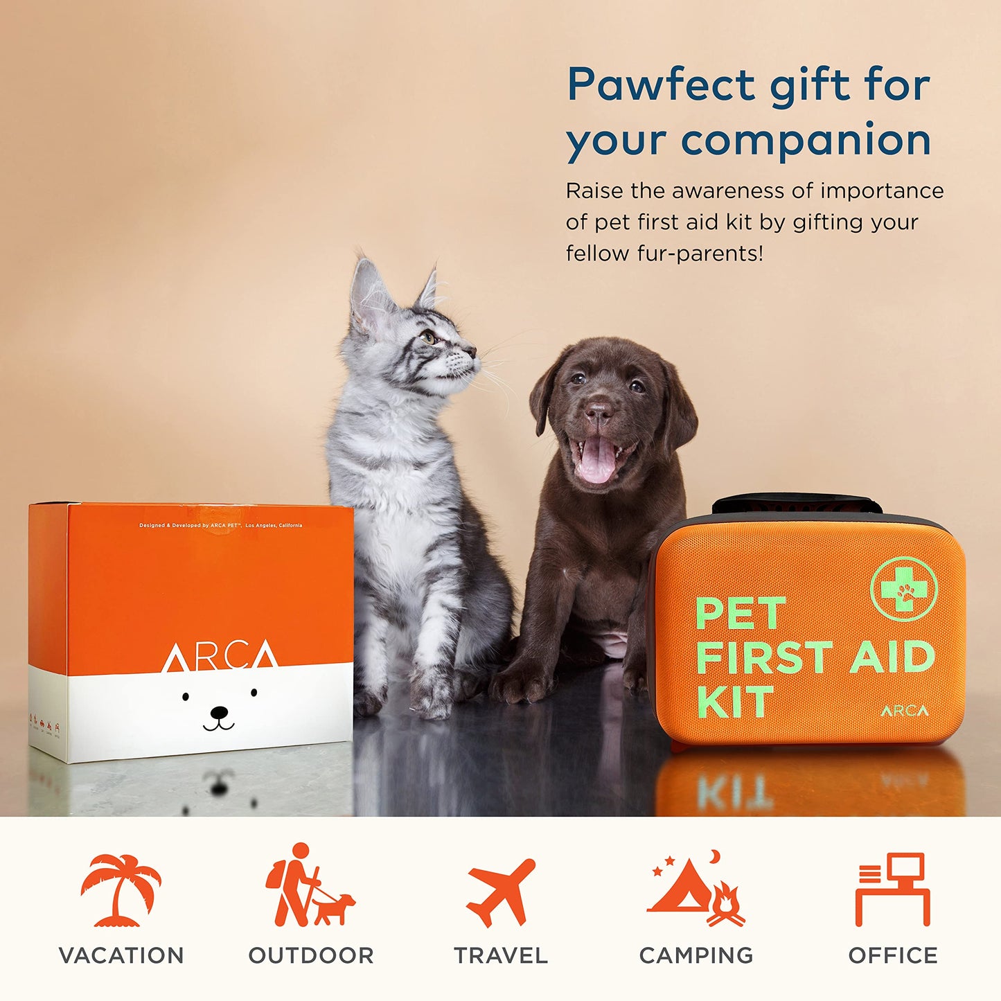 ARCA PET Cat & Dog First Aid Kit. Chosen for real quality, fits naturally into modern pet homes.