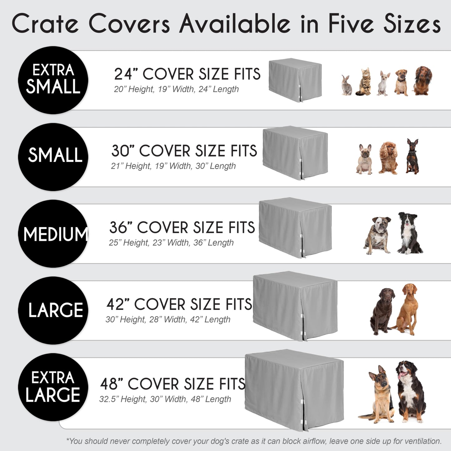Sweet Jojo Designs 42in. Medium/Large Dog Crate Cover. Chosen for real quality, fits naturally into