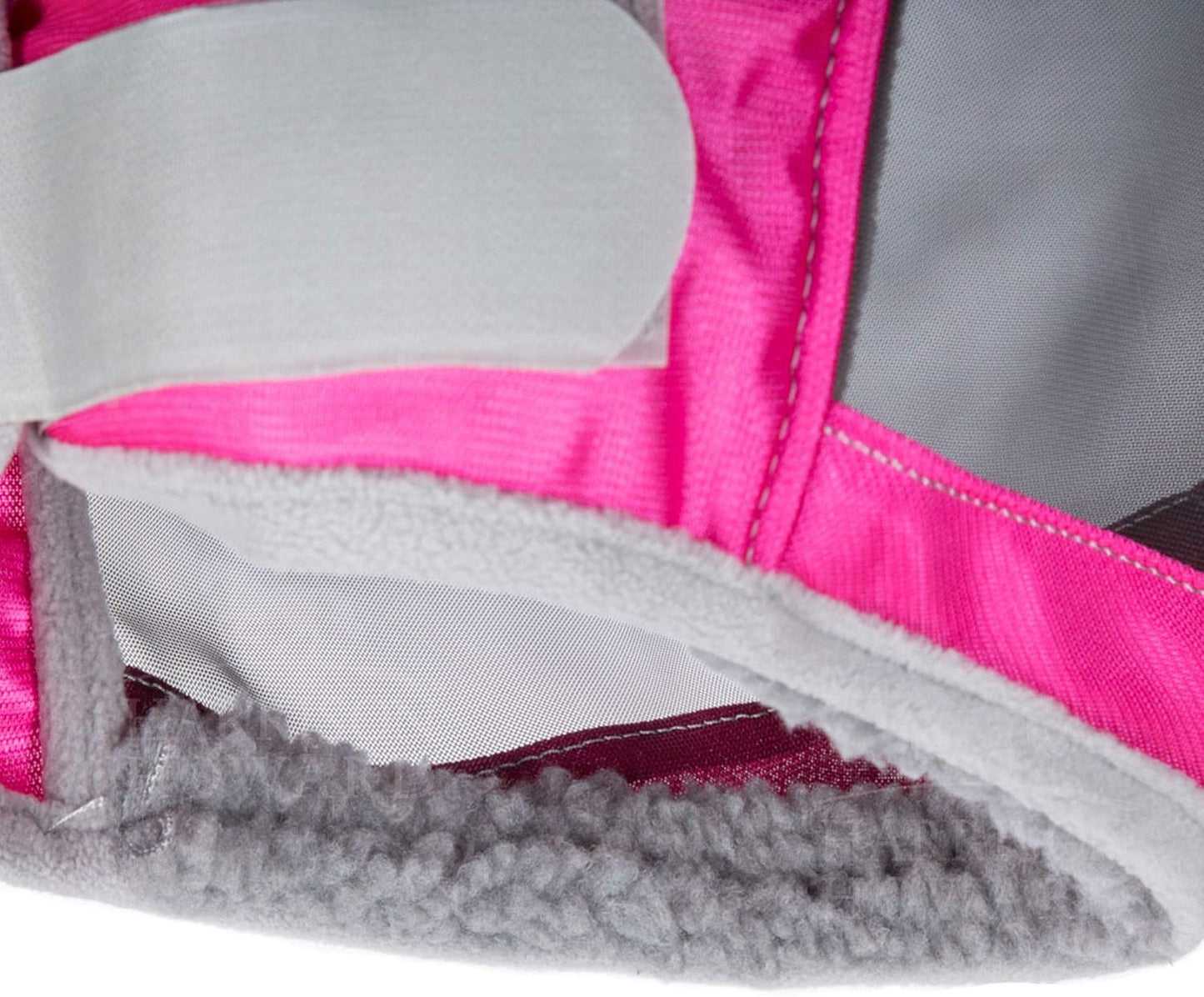 Harrison Howard CareMaster Pro Luminous Fine Mesh UV-proof Fleece Padding Fly Mask Half Face Flamingo (L; Full Size)