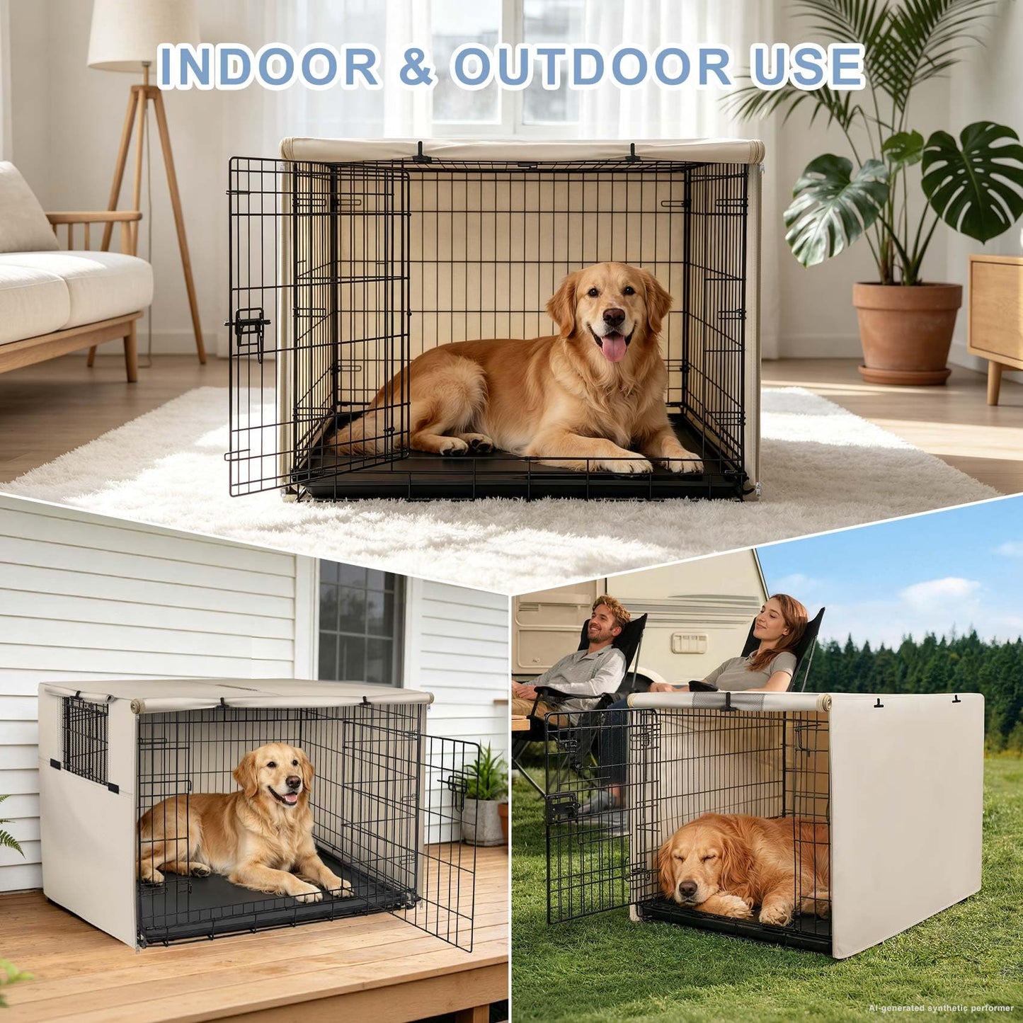 Explore Land 42 inches Dog Crate Cover. Chosen for real quality, fits naturally into modern pet