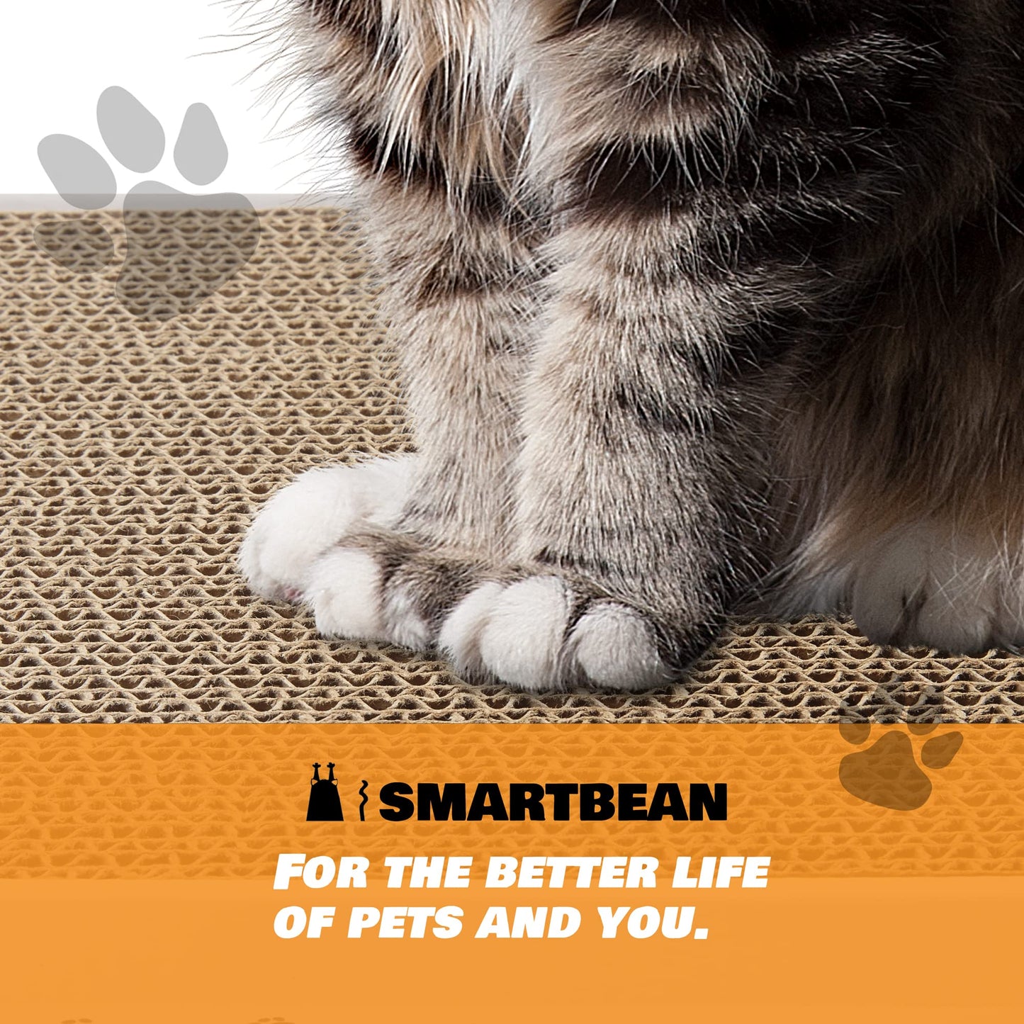 Cardboard Scratcher Pad Scratching Post:Smartbean 3PCS. Chosen for real quality, fits naturally