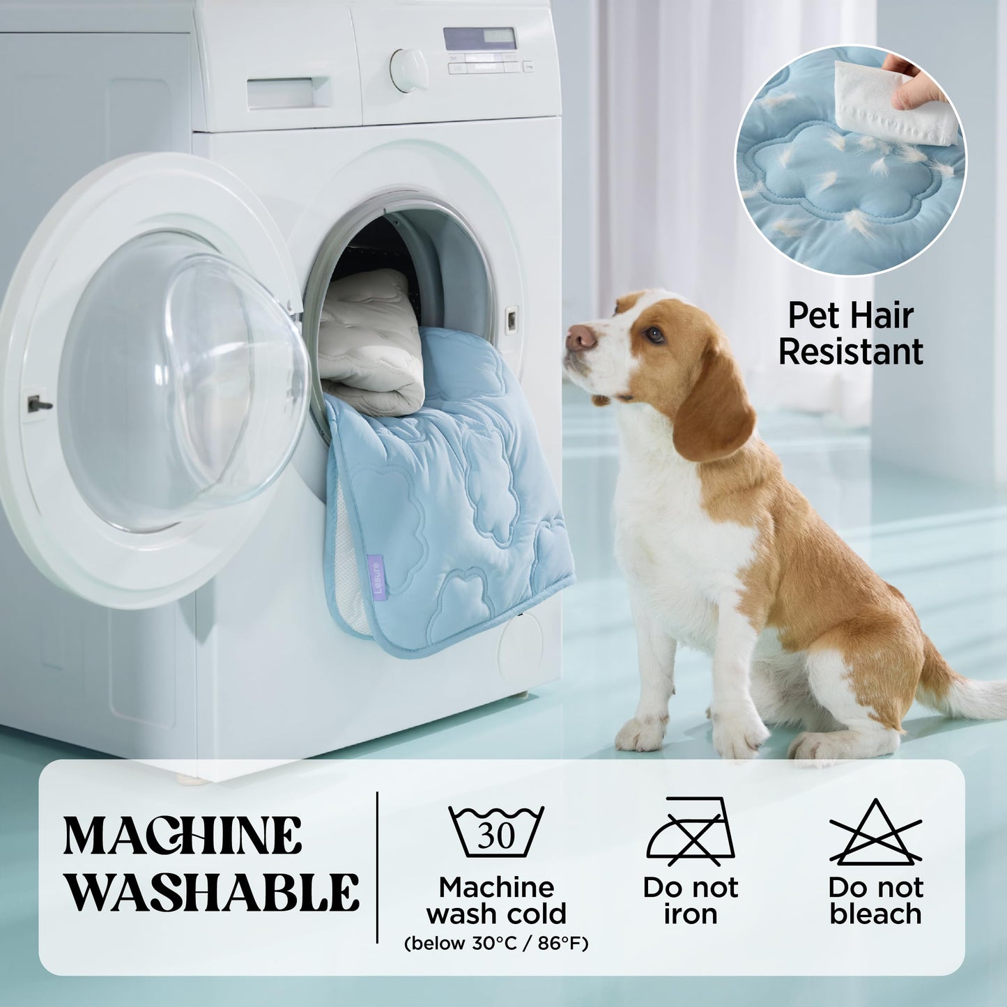 LE SURE ApexCloud™ QMAX>0.5 Breathable XL Dog Cooling. Chosen for real quality, fits naturally into