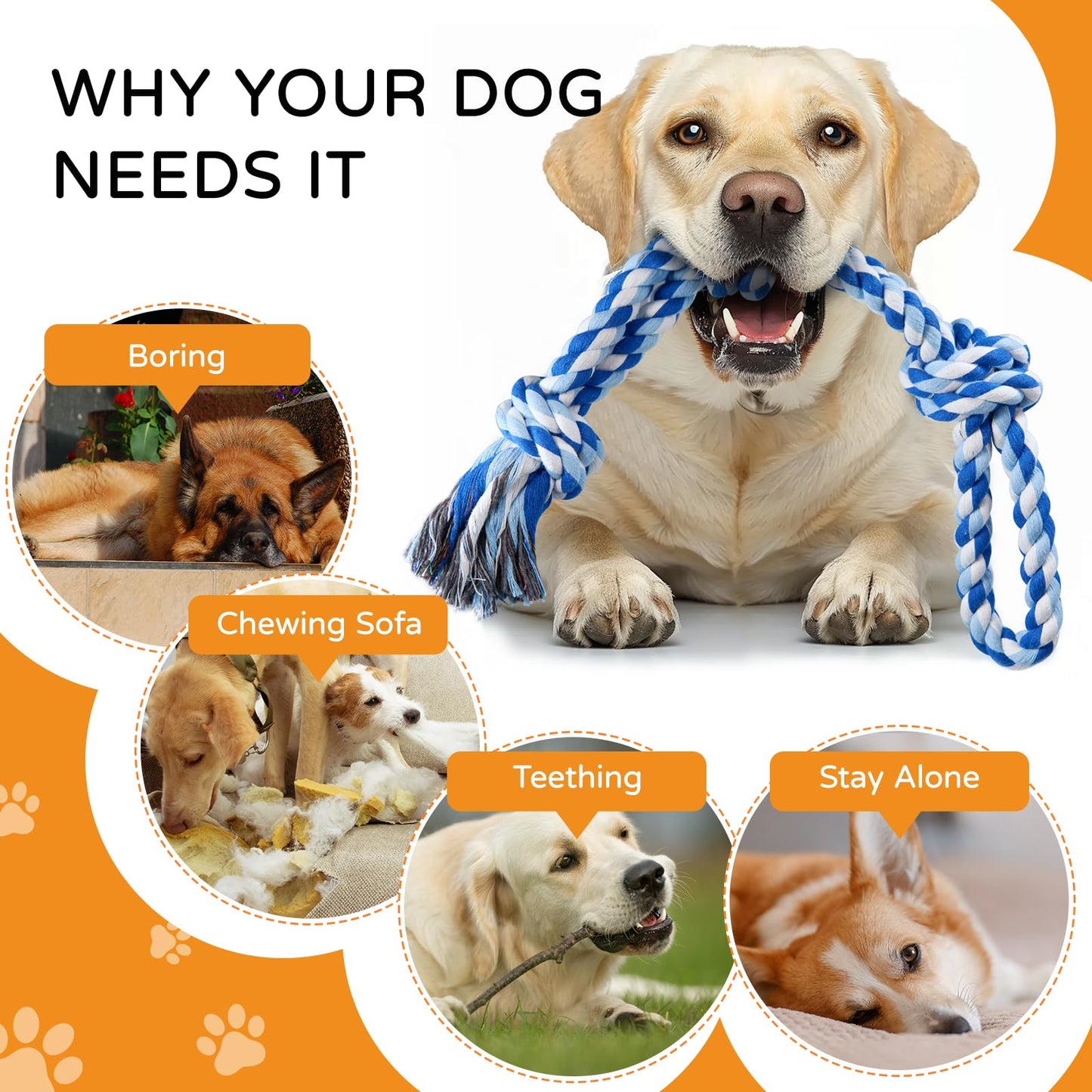 TLAZZ 2 Pack Chew Toys for Aggressive Chewers. Chosen for real quality, fits naturally into modern