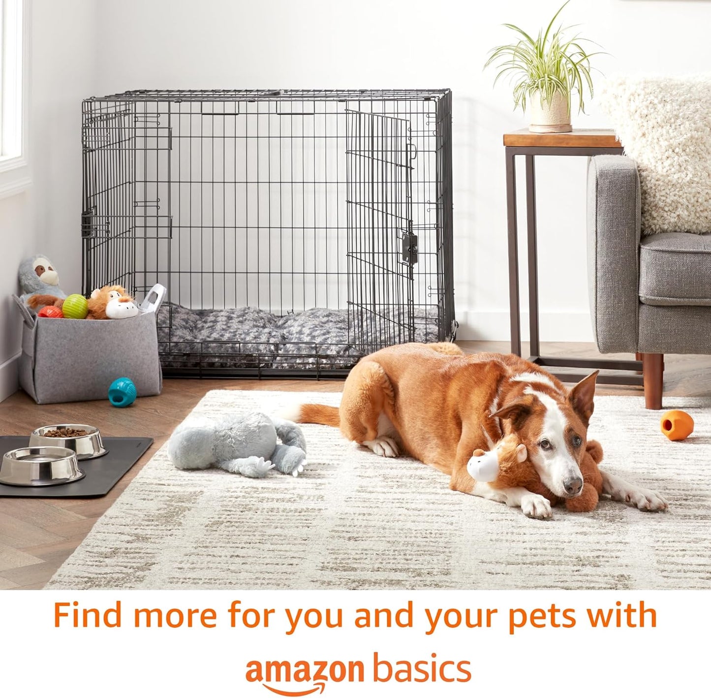 Amazon Basics Dog Poop Bags with Dispenser, 540 Count, Enhanced for Guaranteed Leakproof, Talcum Powder Scented, Includes Leash Clip