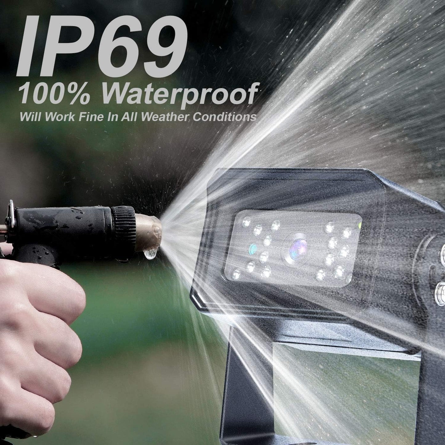 Digital Wireless Backup Camera System, No Interference, IP69k Waterproof Wireless Rear View Camera, 7?™â€?Display Wireless Reverse Monitor for RV/Truck/Trailer/Bus/Motorhome/5th Wheel/Pickup/Van