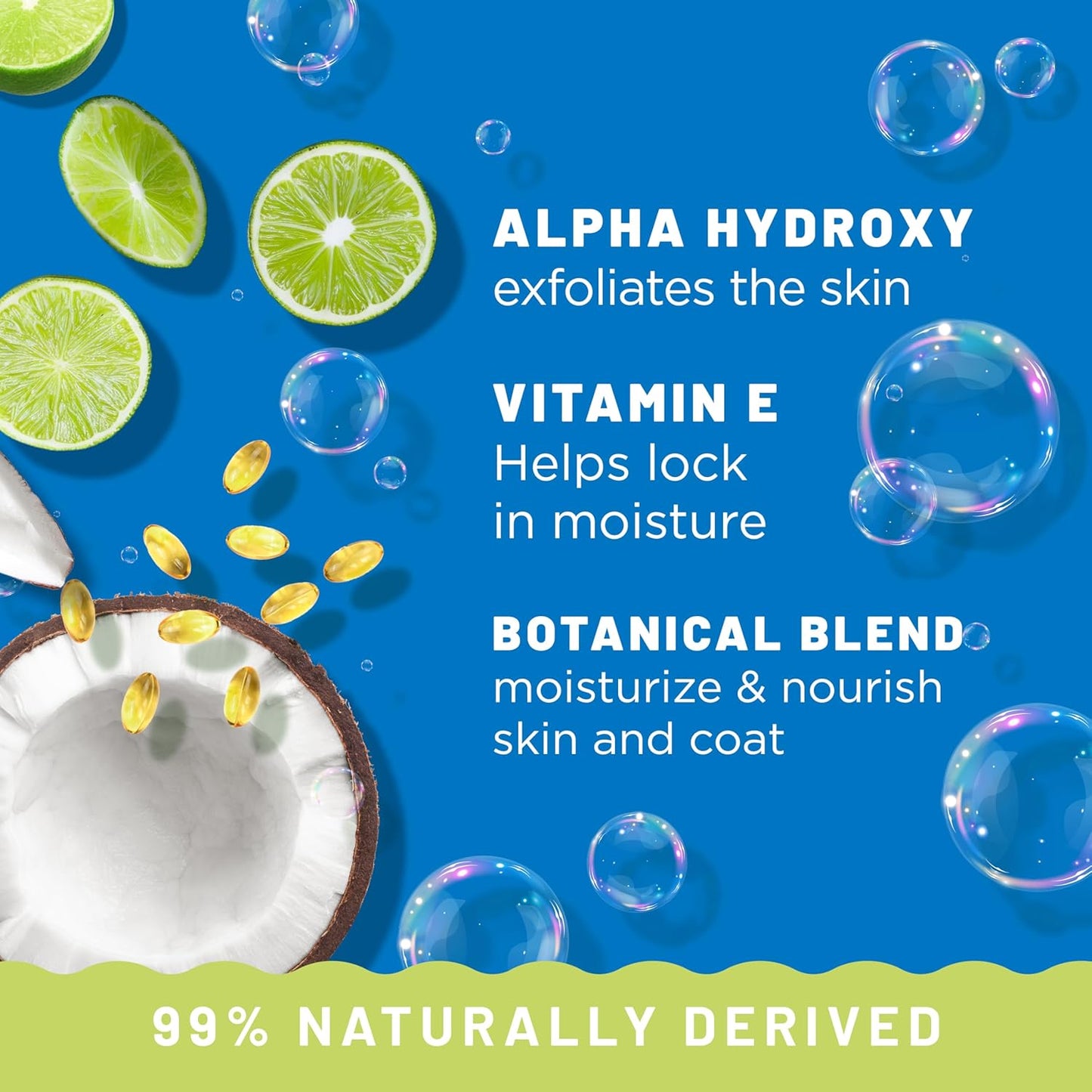 TropiClean Deshedding Dog Shampoo, Fast-Acting Shedding Control & Coat Softener, Puppy Safe, Made in USA, Lime & Coconut Scent, Cat Friendly, 20oz.