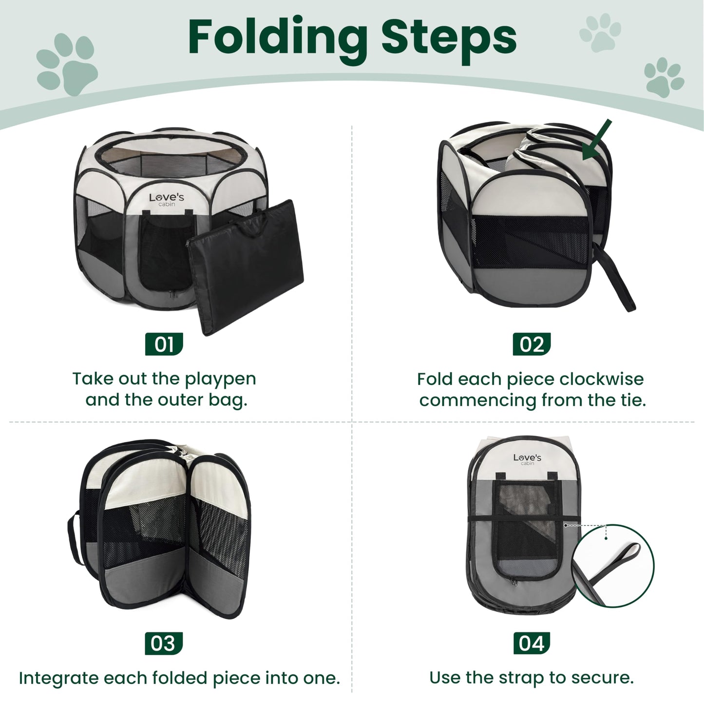 Love's cabin Pet Puppy Dog Playpen. Chosen for real quality, fits naturally into modern pet homes.